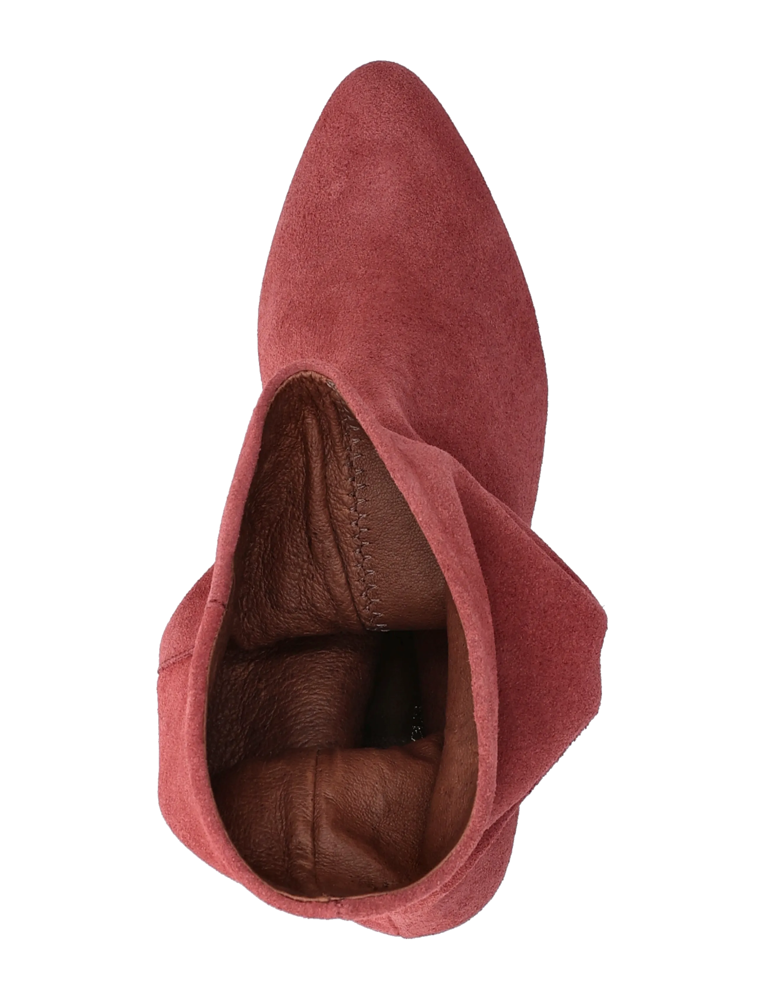Anonymous Copenhagen - Vully 50 triangle - høj hæl - calf suede pomegranate - 3