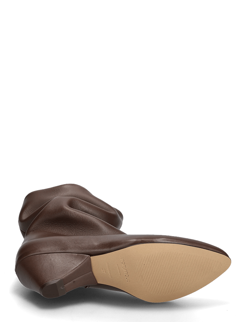 Anonymous Copenhagen - Vully 50 triangle - enkellaarsjes met hak - soft calf dark taupe - 4
