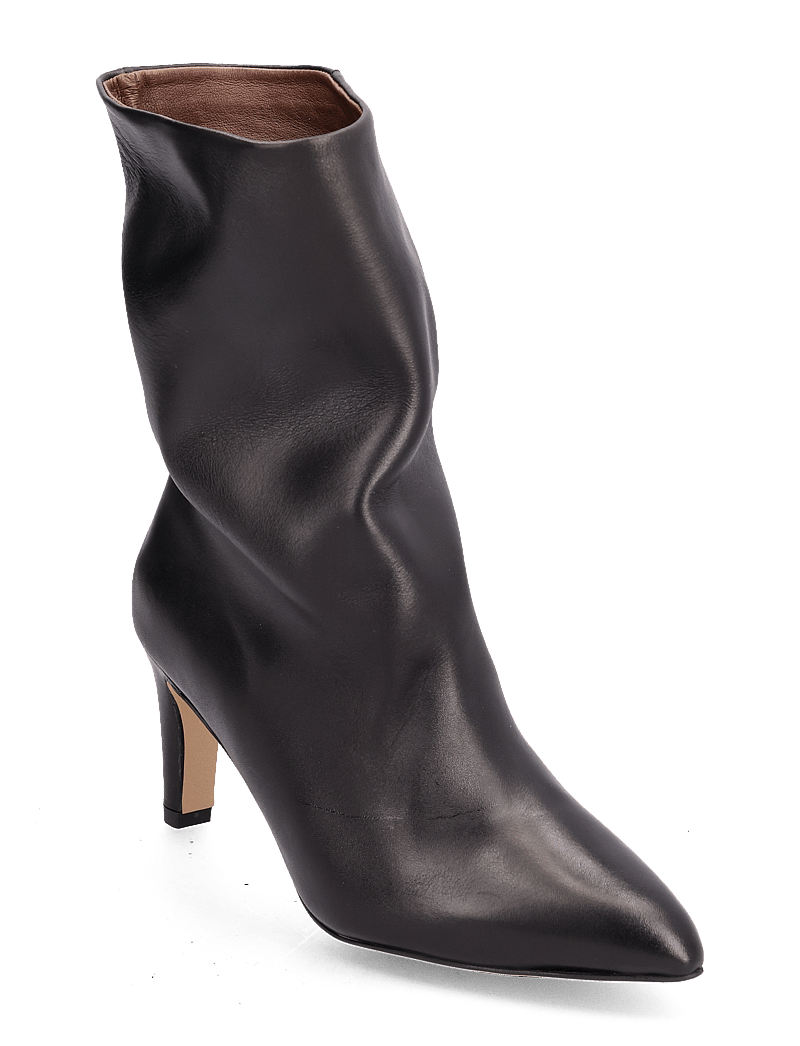 Anonymous Copenhagen - Vully 75 stiletto - enkellaarsjes met hak - soft calf black - 1