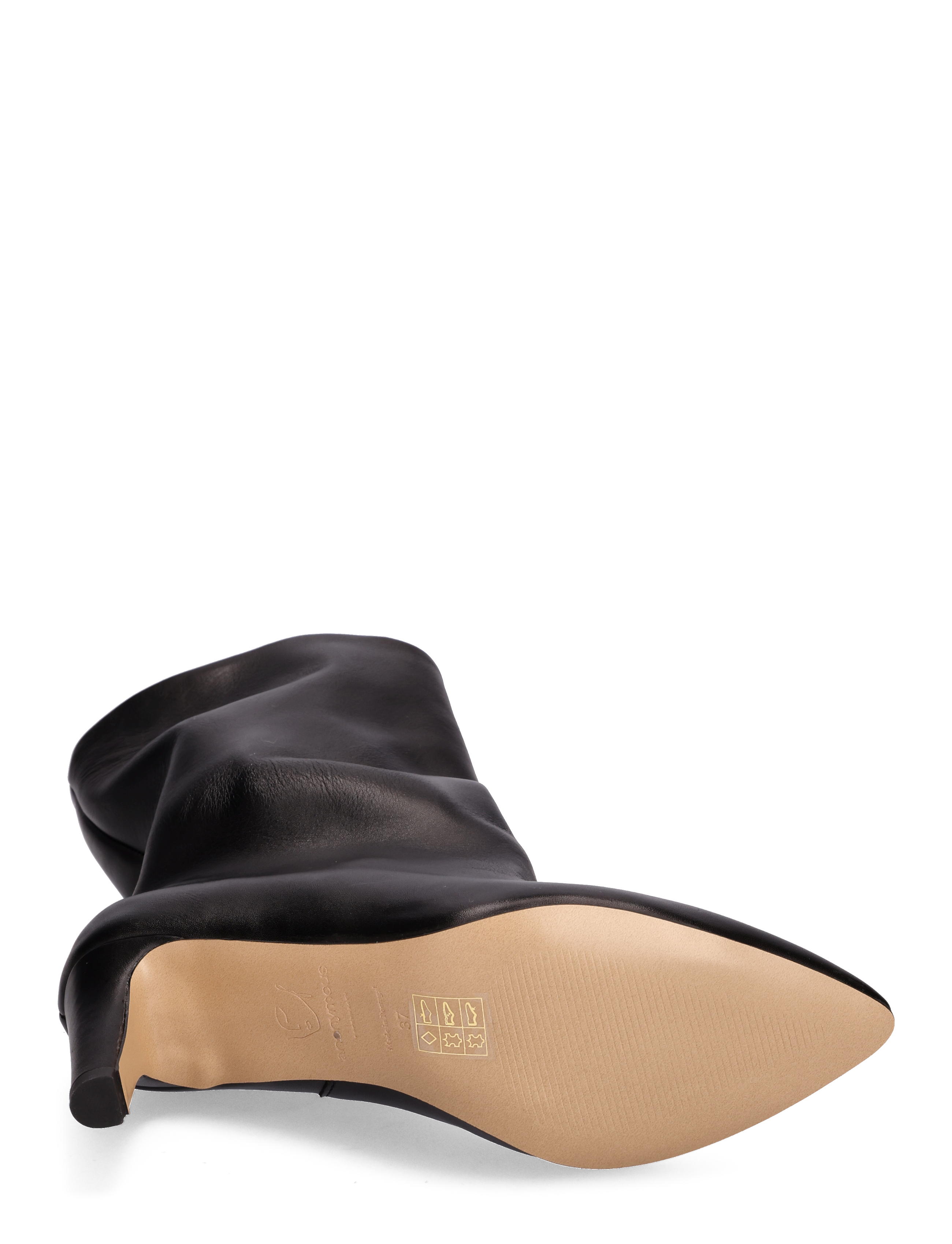 Anonymous Copenhagen - Vully 75 stiletto - kontsaga poolsaapad - soft calf black - 5