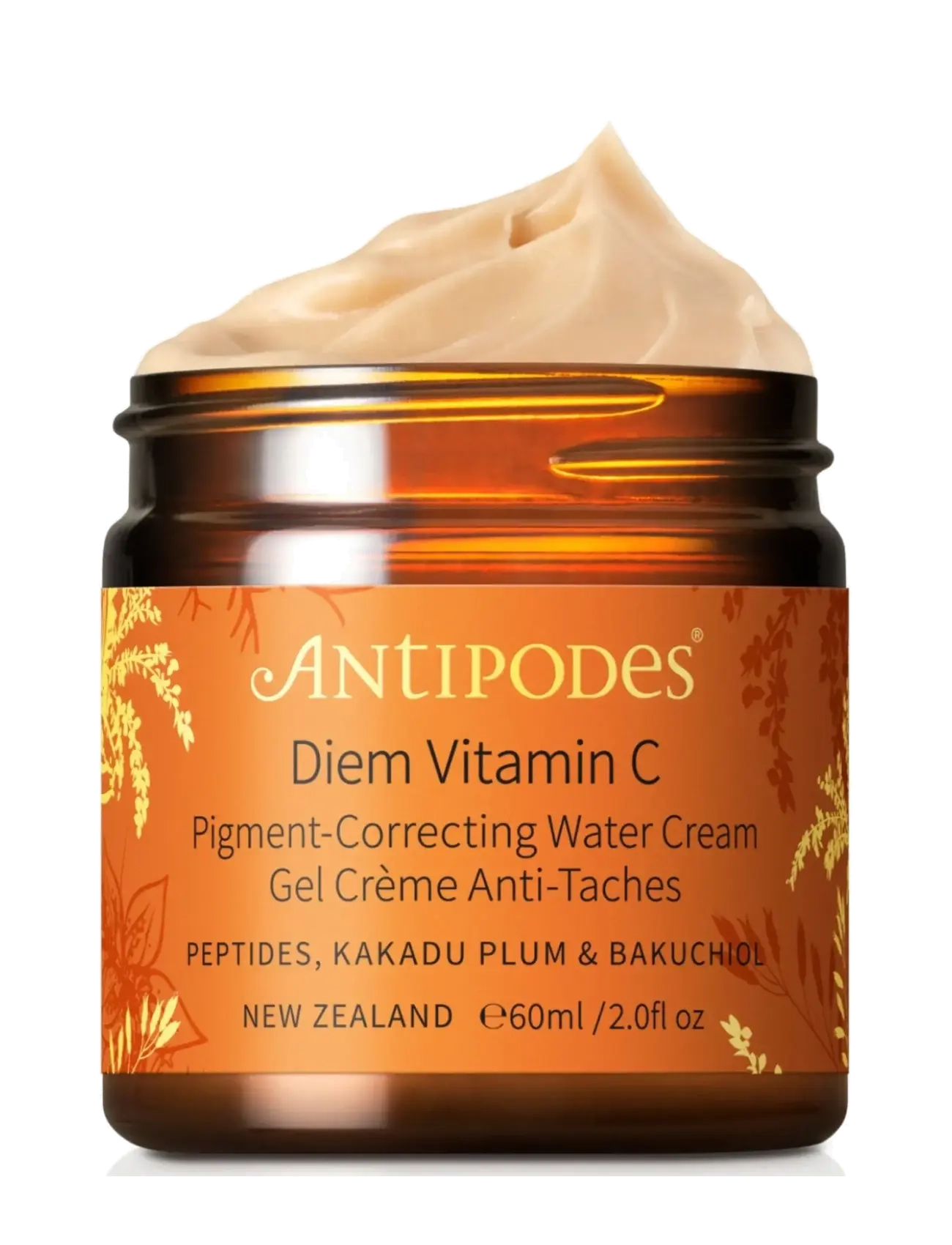 Antipodes Diem Vitamin C Pignent-Correcting Cream - Certified vegan products - DIEM VITAMIN C COLLAGEN WATER CREAM / clear