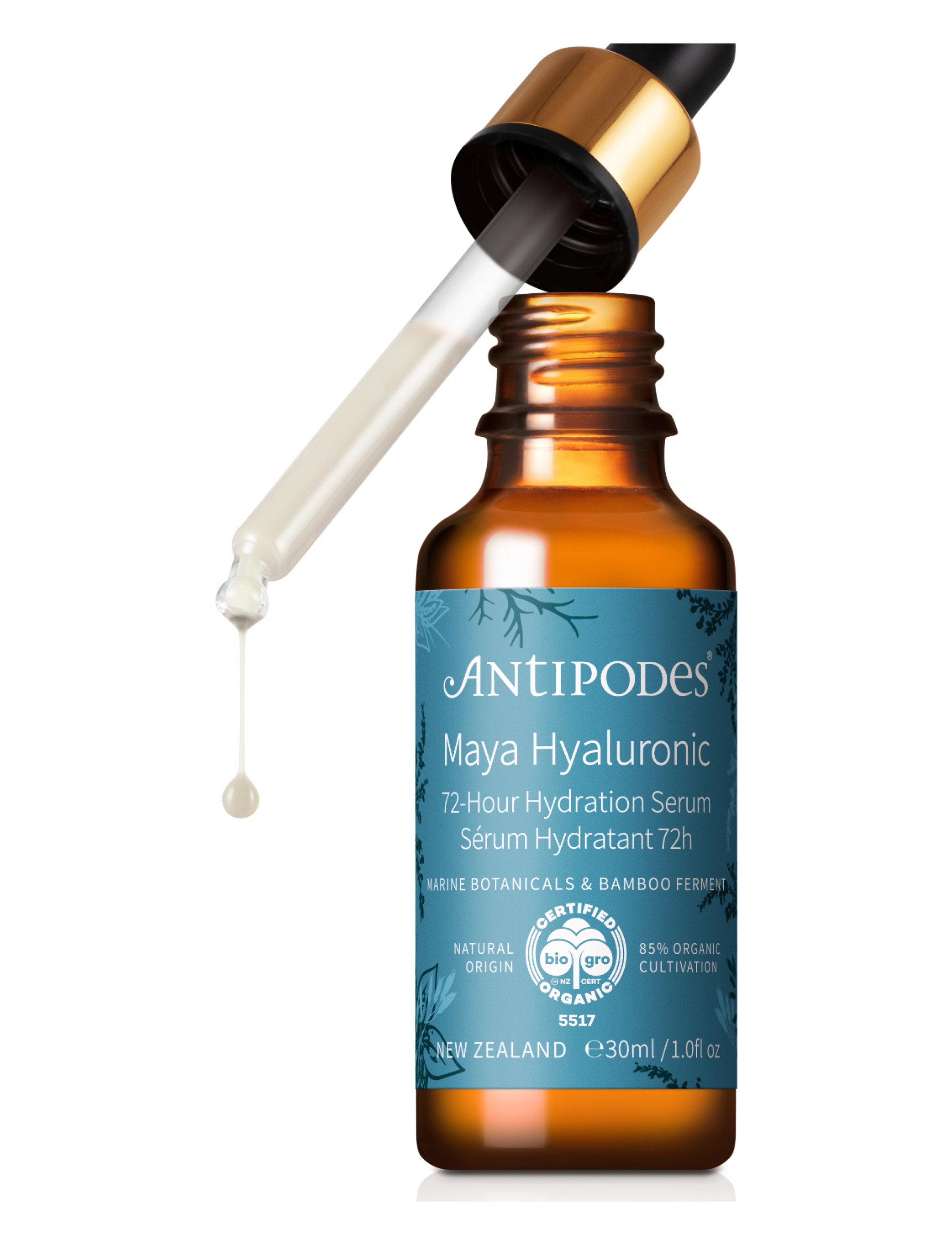 Antipodes Maya Hyaluronic 72h Hydration Serum - Beauty - Herre - MAYA HYALURONIC 72H HYDRATION SERUM / clear