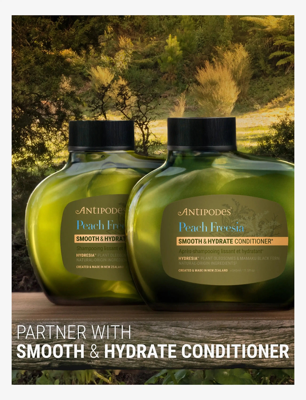 Antipodes - Peach + Freesia Smooth & Hydrate Shampoo - shampoo - clear - 3