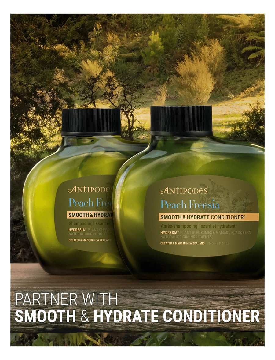 Antipodes - Peach + Freesia Smooth & Hydrate Shampoo - Šampoon - clear - 3
