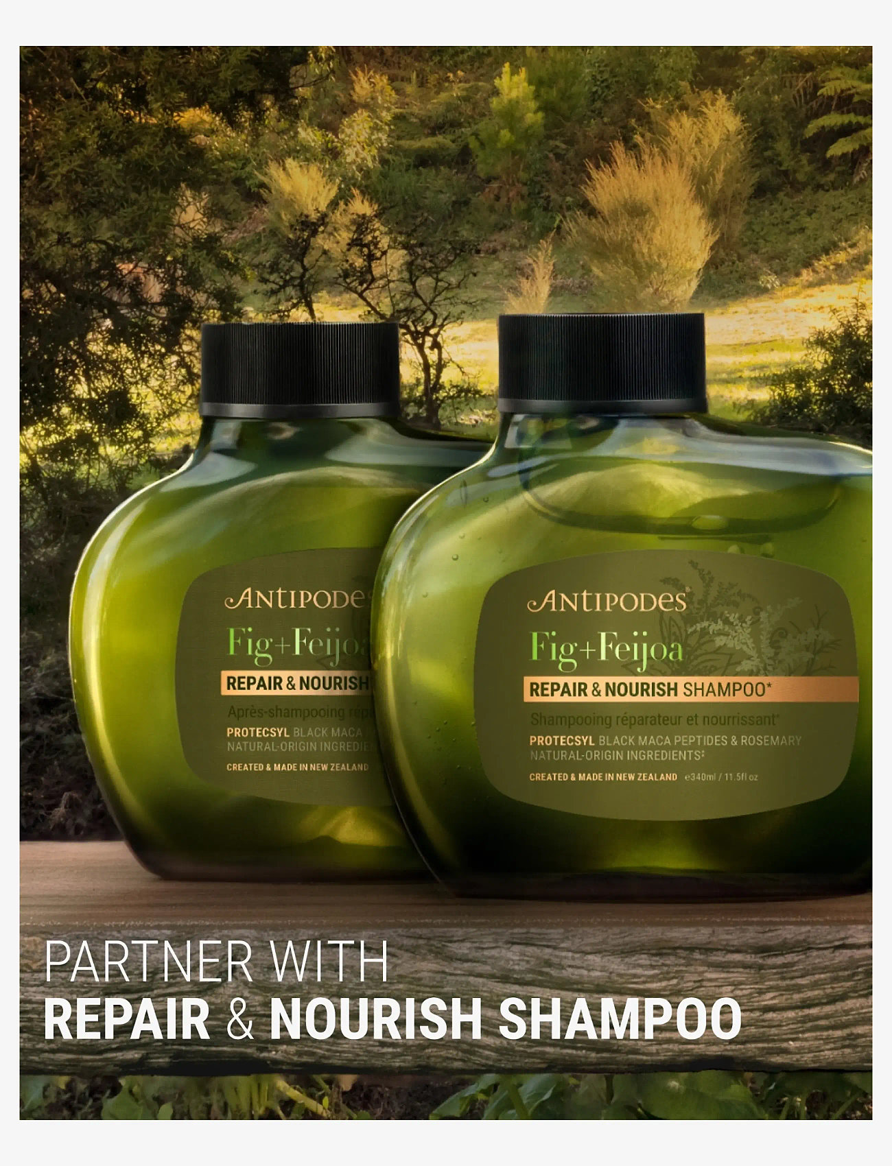 Antipodes - Fig + Feijoa Repair & Nourish Conditioner - balsam & conditioner - clear - 3