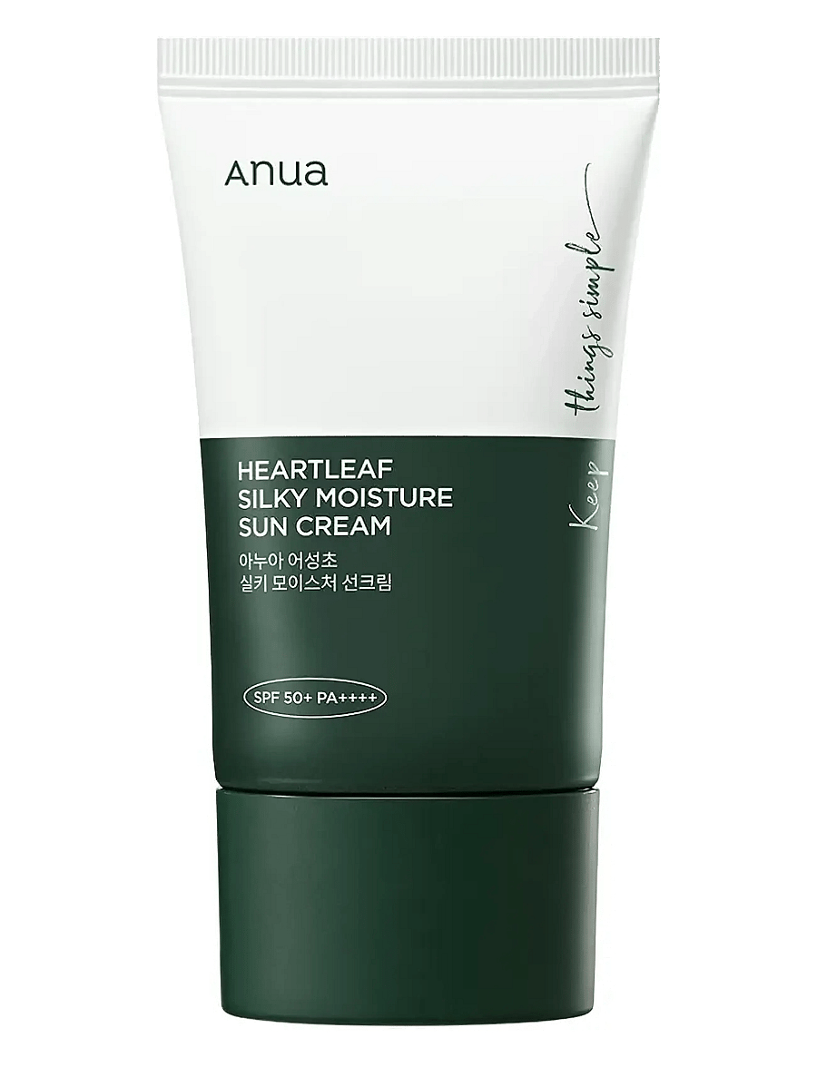 Anua - Heartleaf Silky Moisture Sun Cream SPF50+ PA++++ - clear - 1