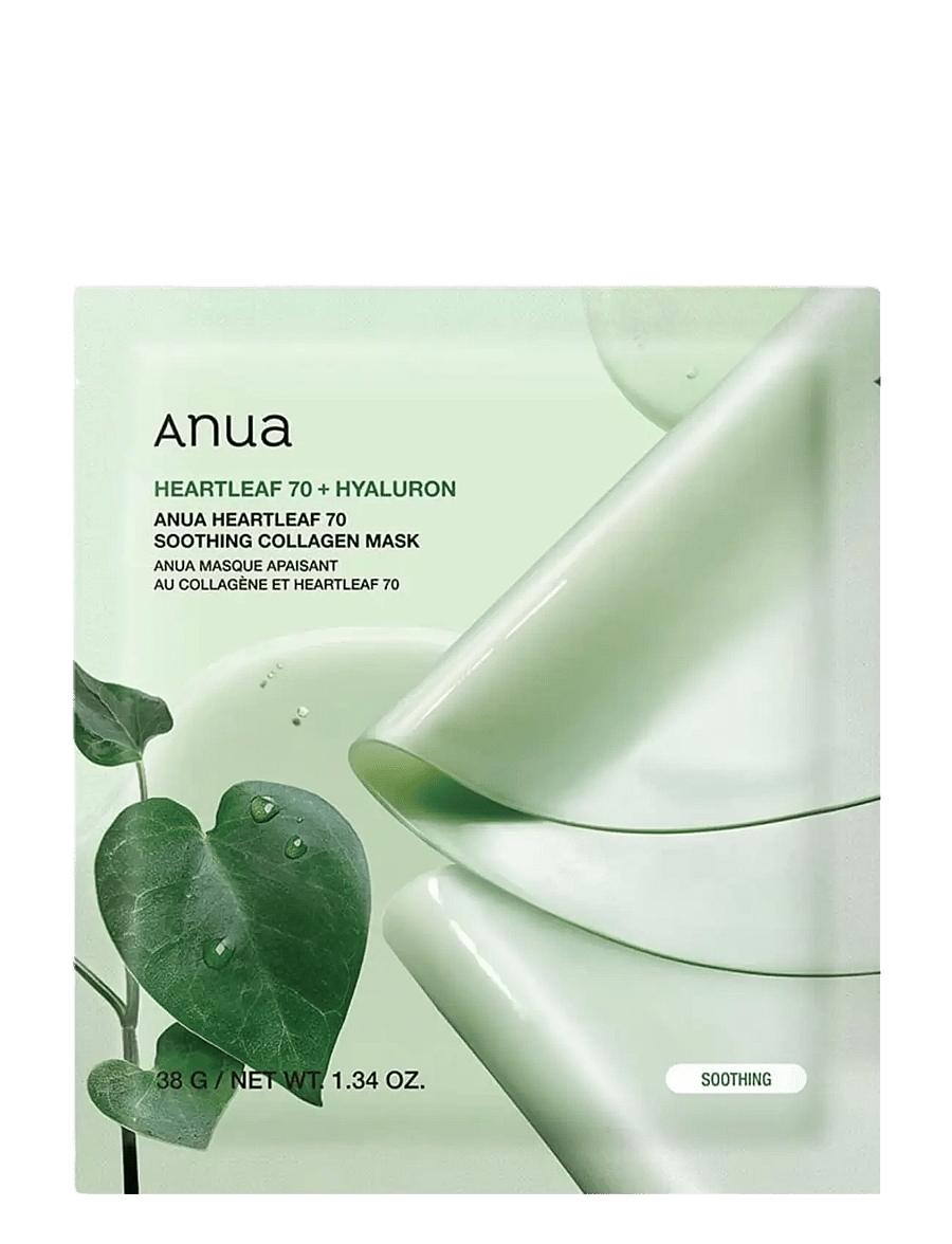 Anua - Heartleaf 70 Soothing Collagen Mask - sheet masks - clear - 1