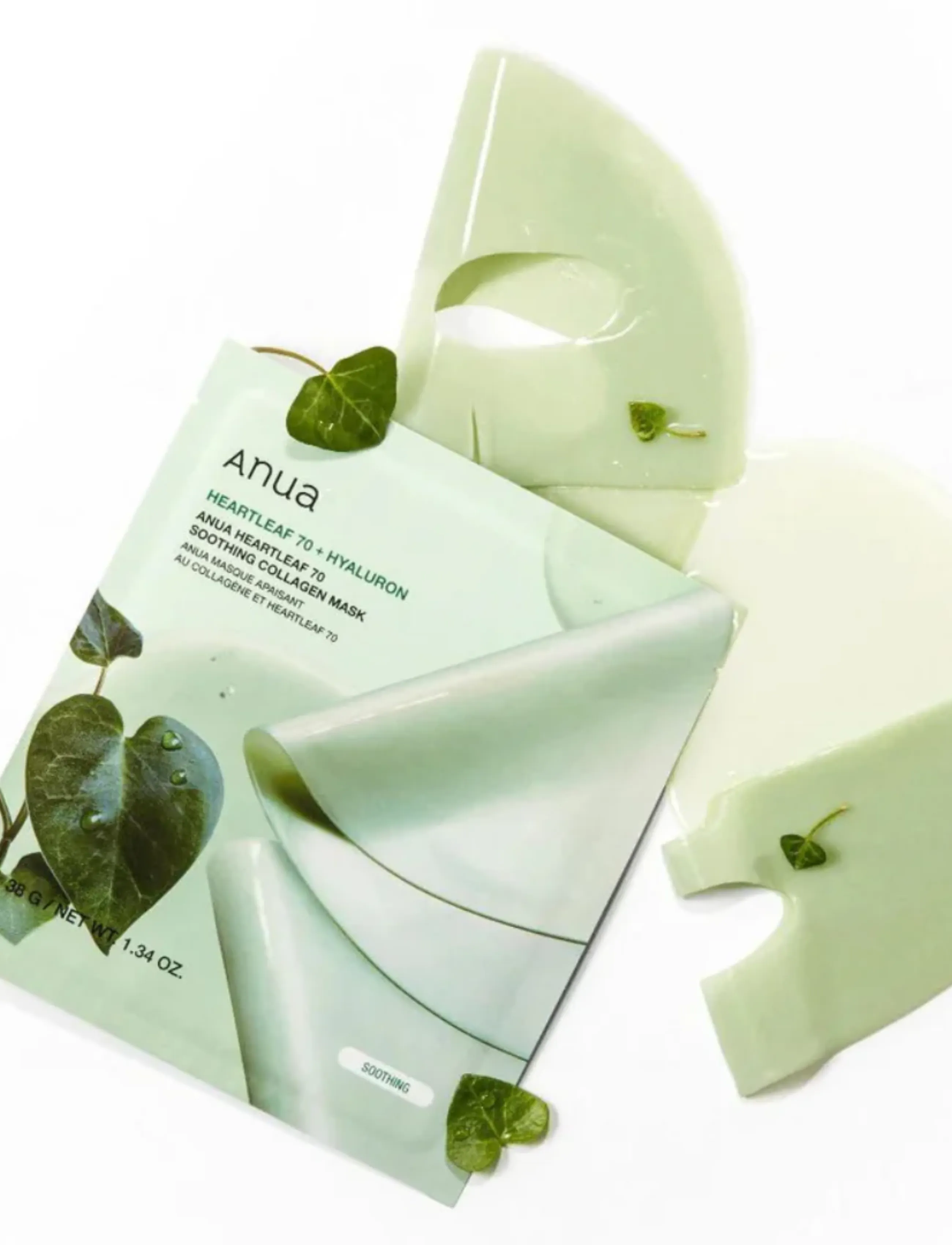 Anua Heartleaf 70 Soothing Collagen Mask, 1 STK, Nude, Masker > Sheetmask, Dame