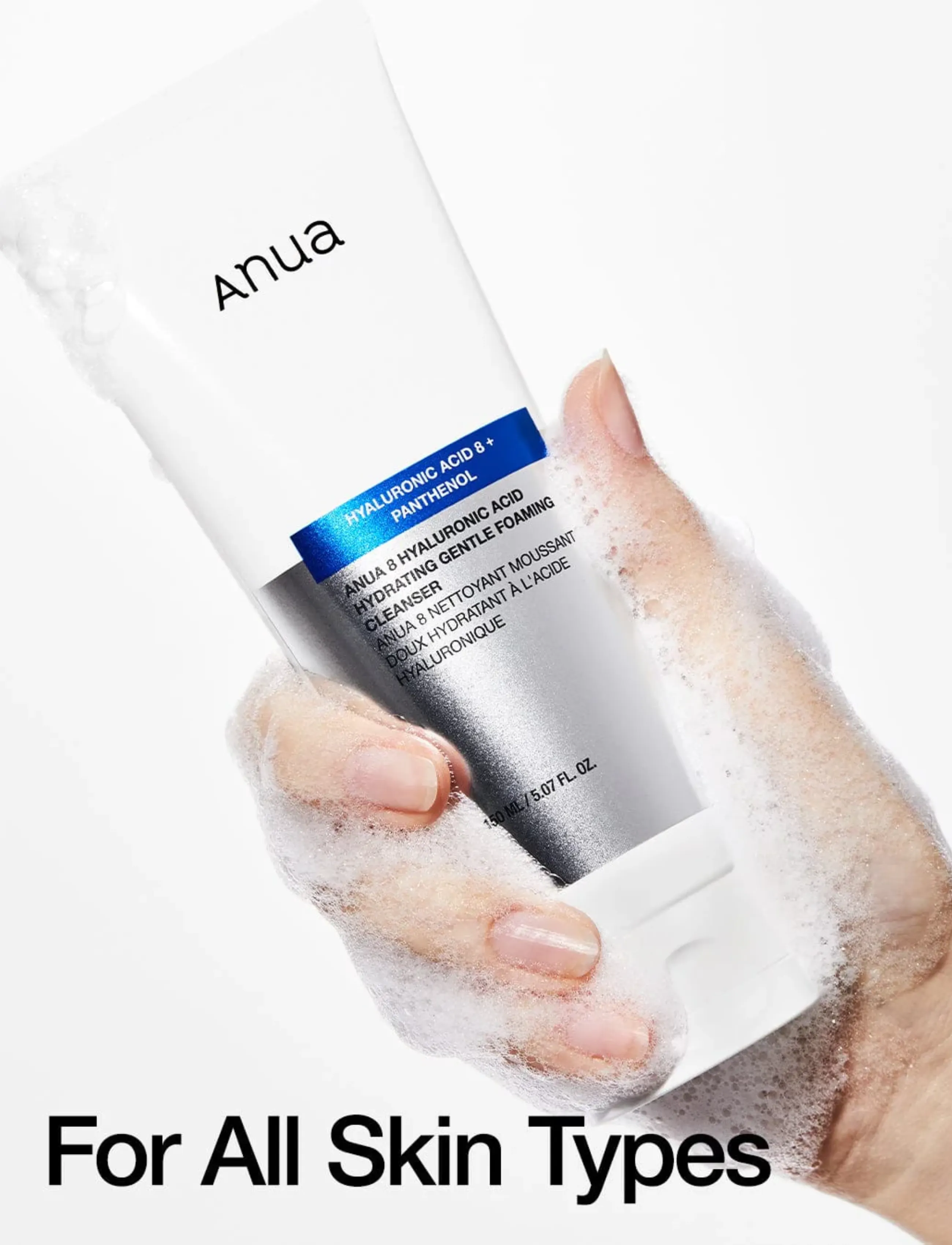 Anua - 8 Hyaluronic Acid Hydrating Gentle Foaming Cleanser - clear - 2