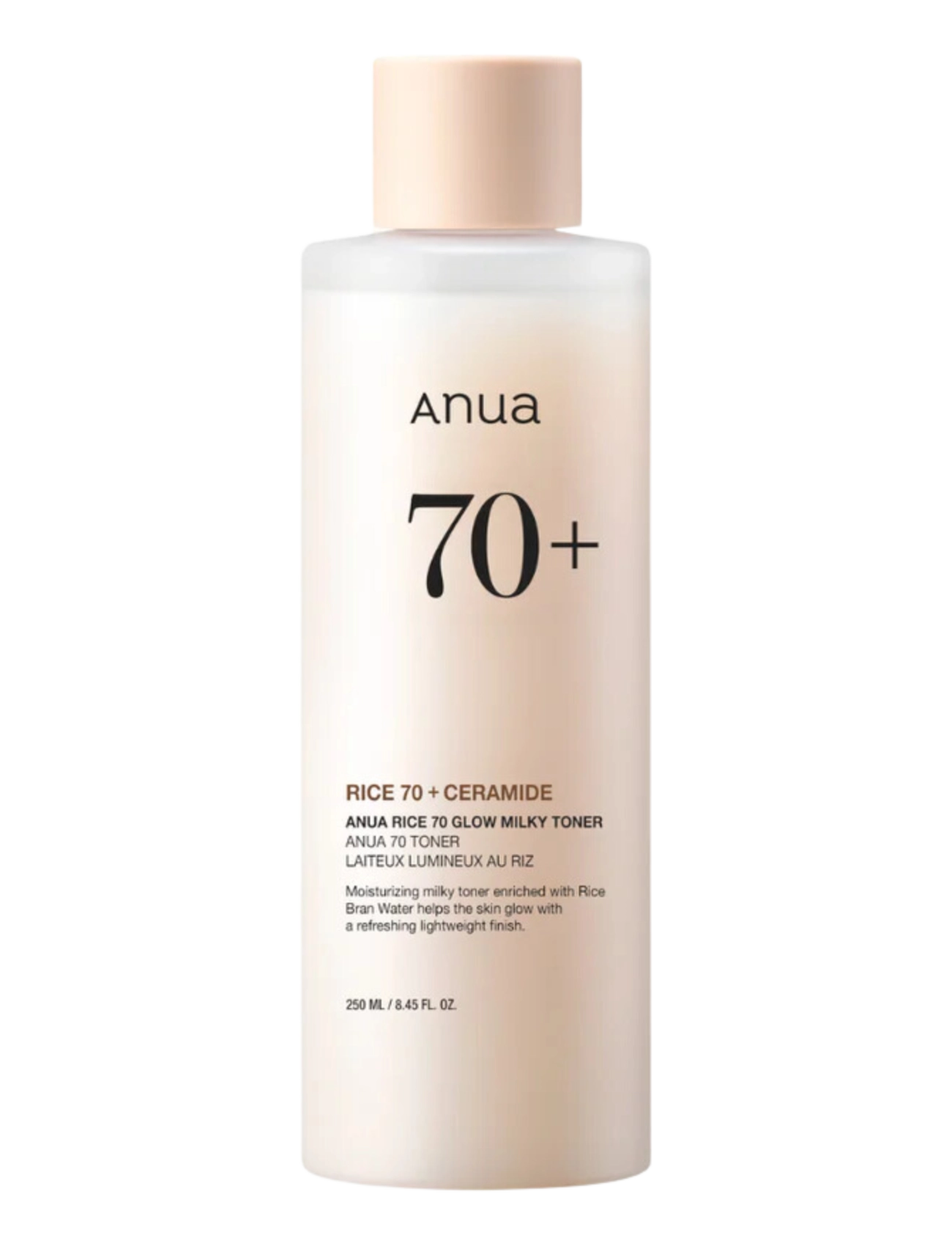 Anua Rice 70 Glow Milky Toner, 250 ml, Nude, Tonere > Hydrerende Tonere, Dame