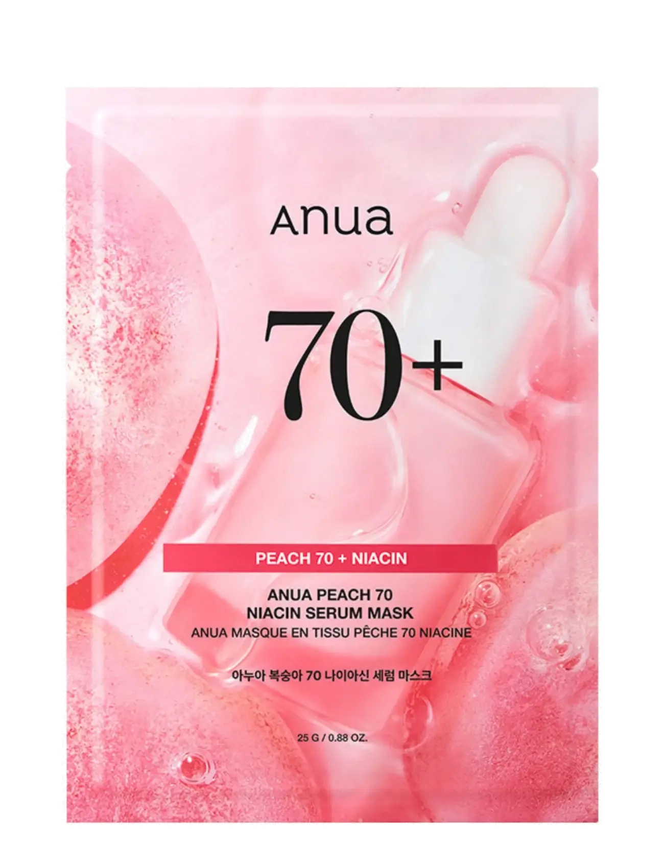 Anua Peach 70 Niacin Serum Mask - Hudvård - CLEAR / undefined