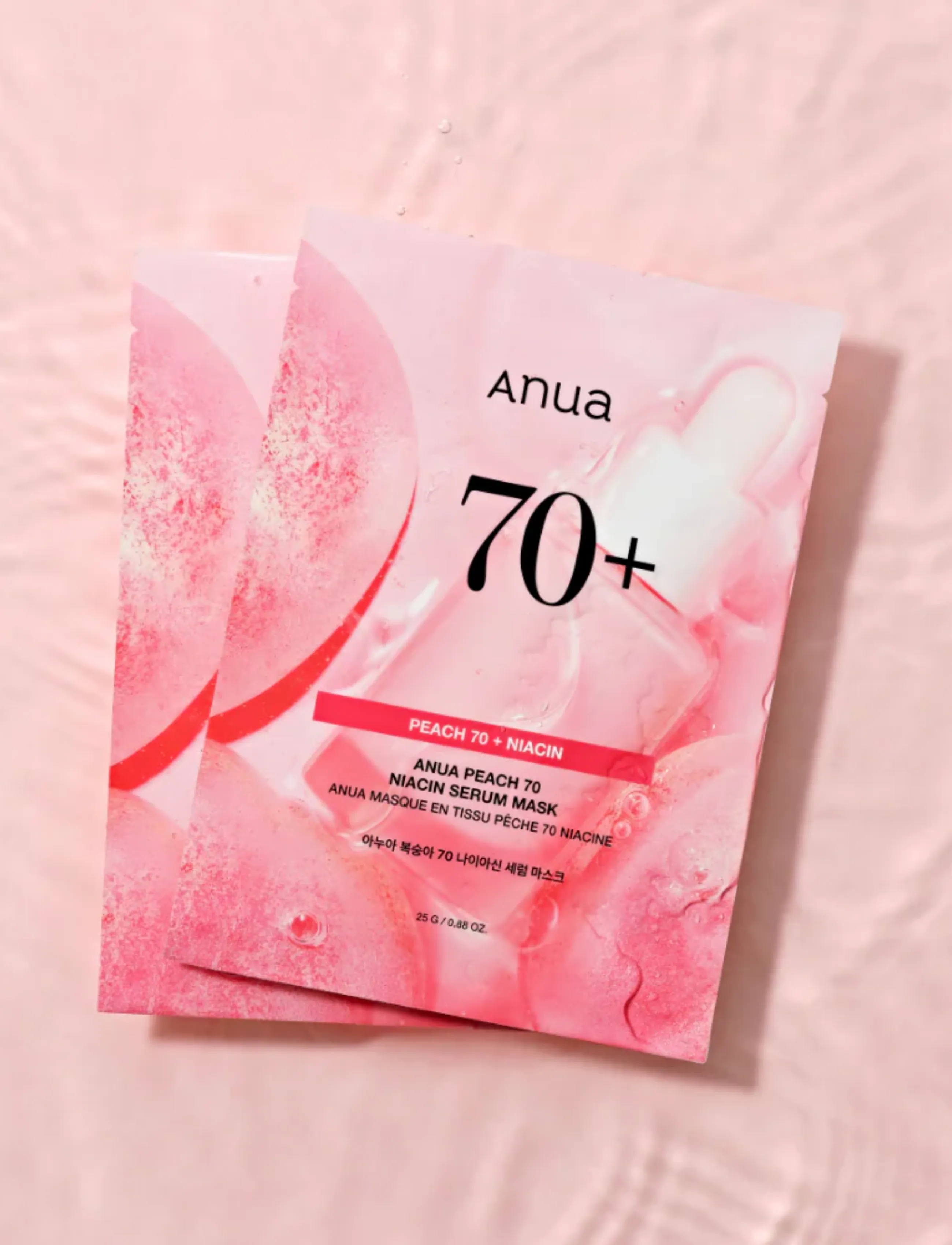Anua Peach 70 Niacin Serum Mask, 1 STK, Nude, Masker > Sheetmask, Dame