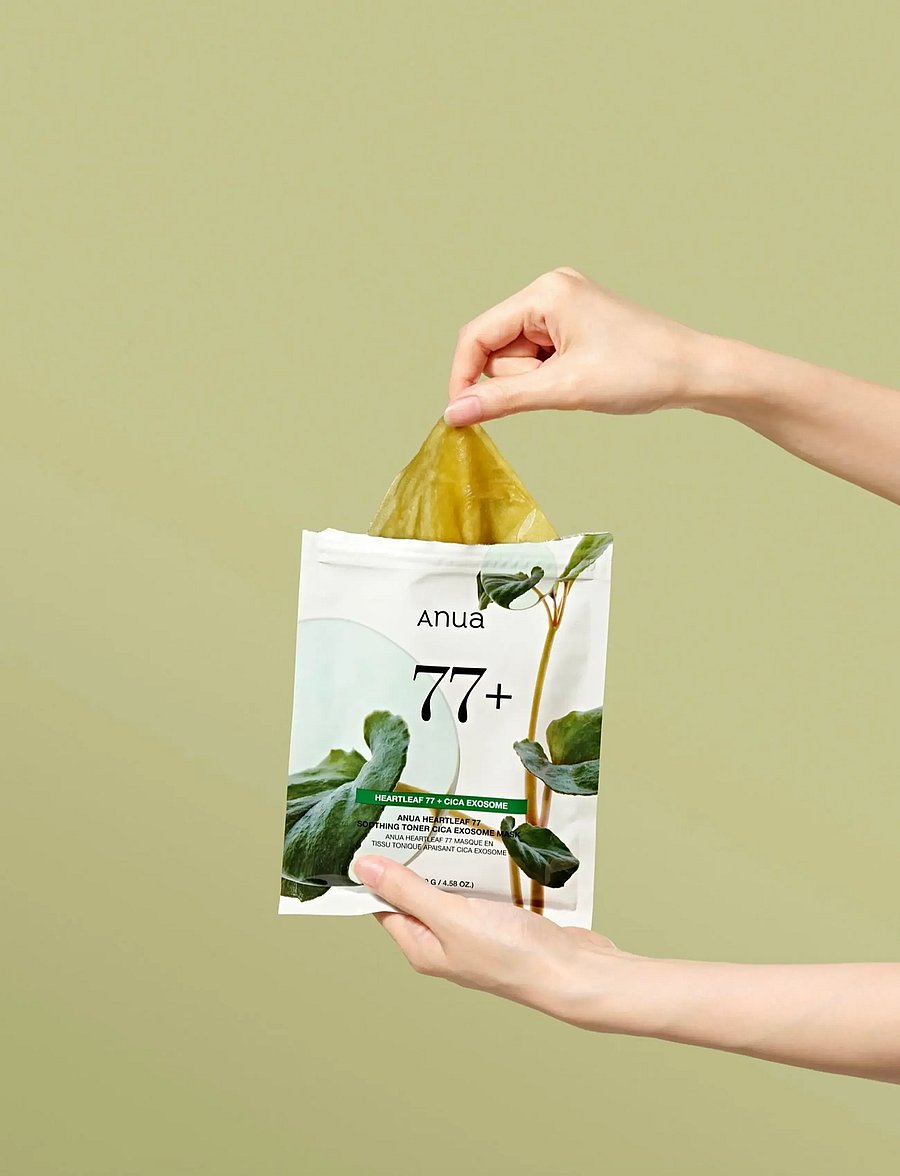 Anua - Heartleaf 77% Soothing Sheet Mask - sheet masks - clear - 3