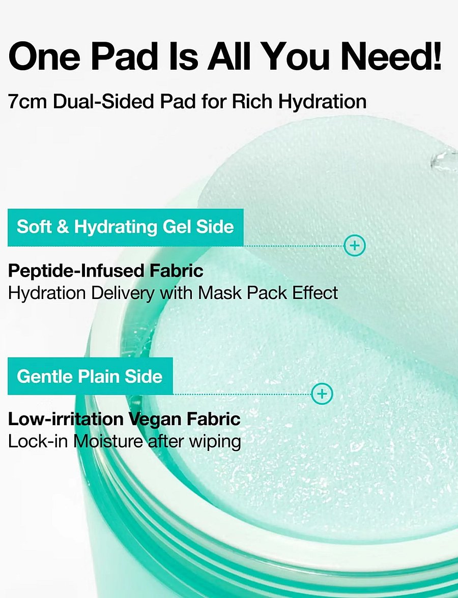 Anua - PDRN 100 Hyaluronic Acid Glow Pad - toner pads - clear - 2