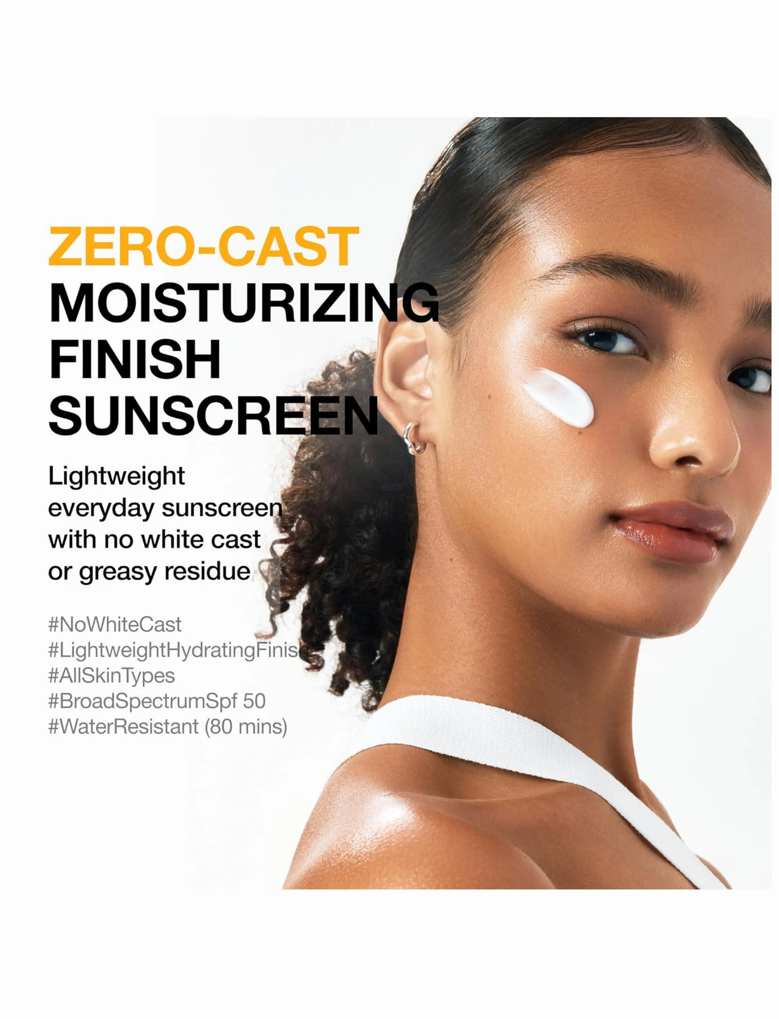 Anua - Zero-Cast Moisturizing Finish Sunscreen - til ansigtet - clear - 3