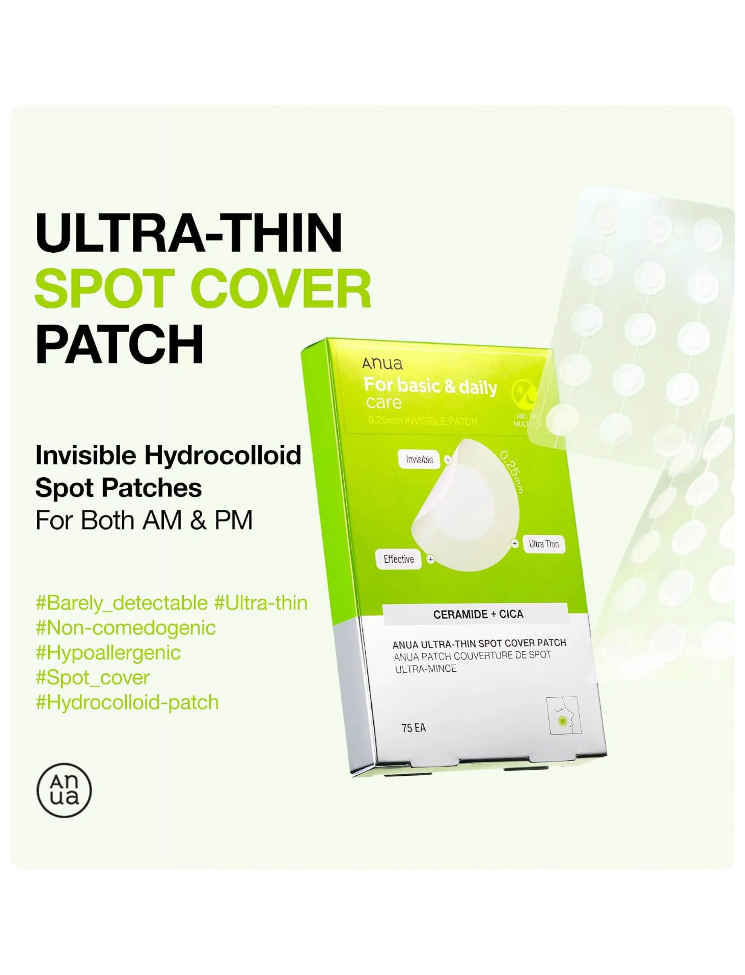 Anua - Ultra Thin Spot Cover Patch - spotbehandling - clear - 0