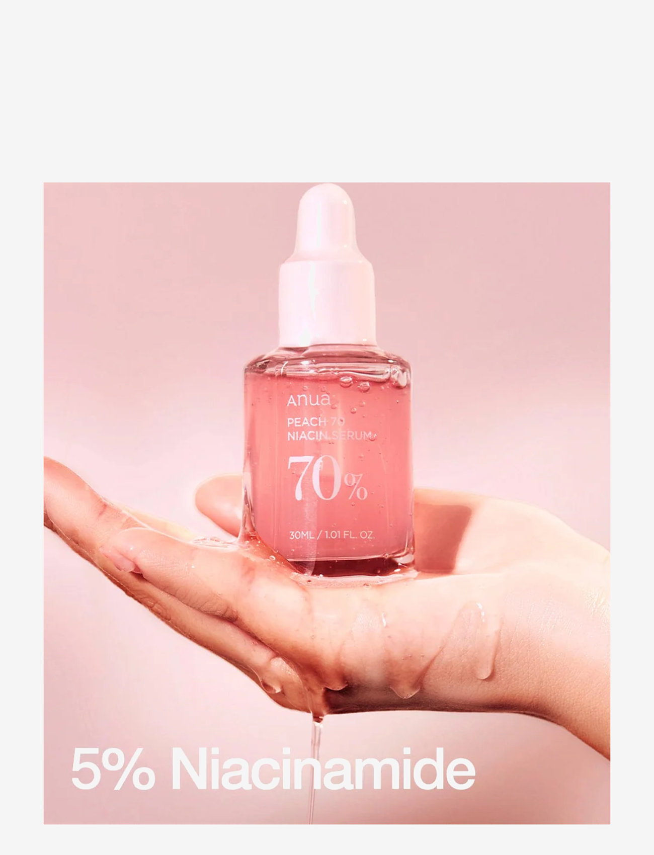 Anua - Peach 70% Niacinamide Serum - serum - clear - 3