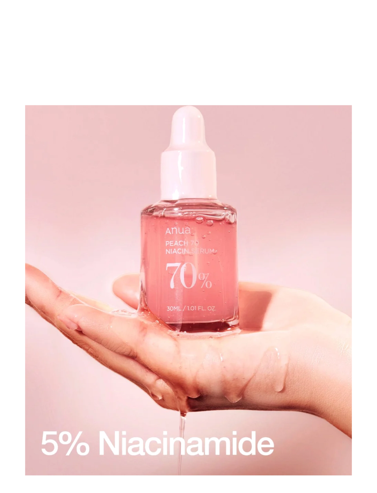 Anua - Peach 70% Niacinamide Serum - serum - clear - 3