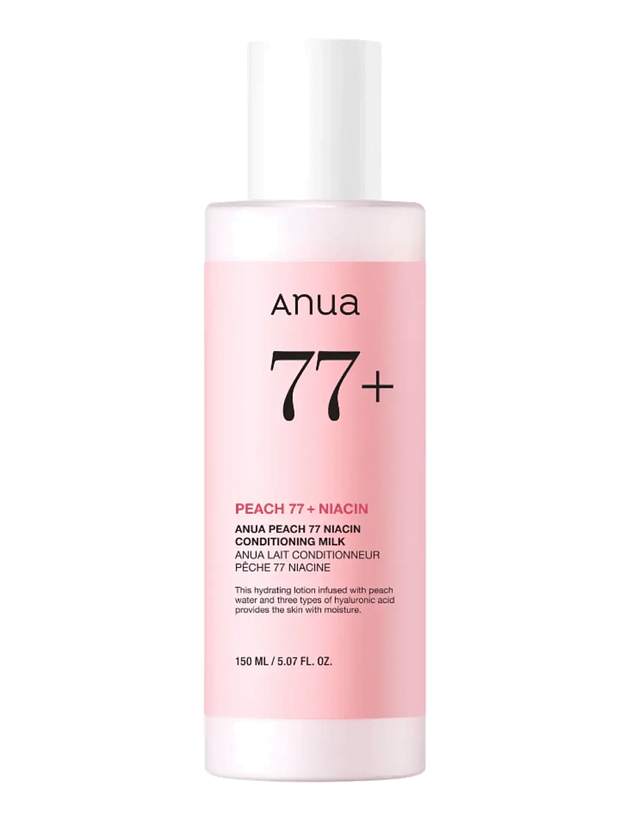 Anua - Peach 77% Niacin Conditioning Milk - kosteuttavat kasvovedet - clear - 1