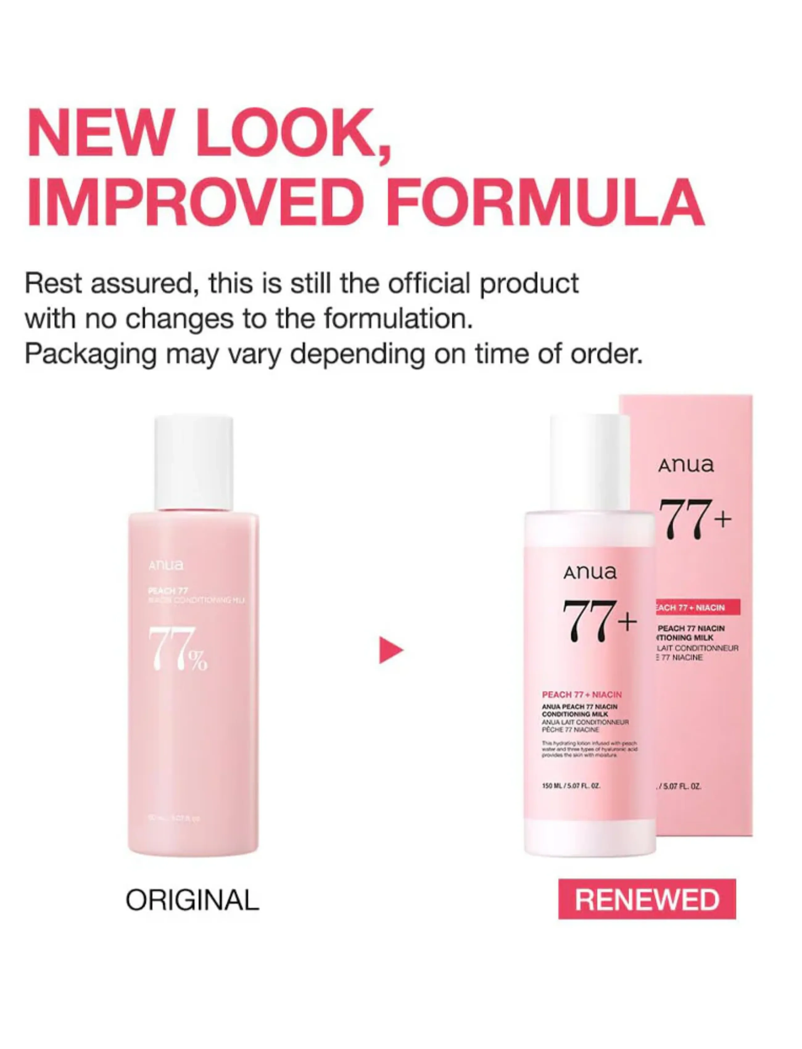 Anua Peach 77% Niacin Conditioning Milk, 150 ml, Nude, Tonere > Hydrerende Tonere, Dame