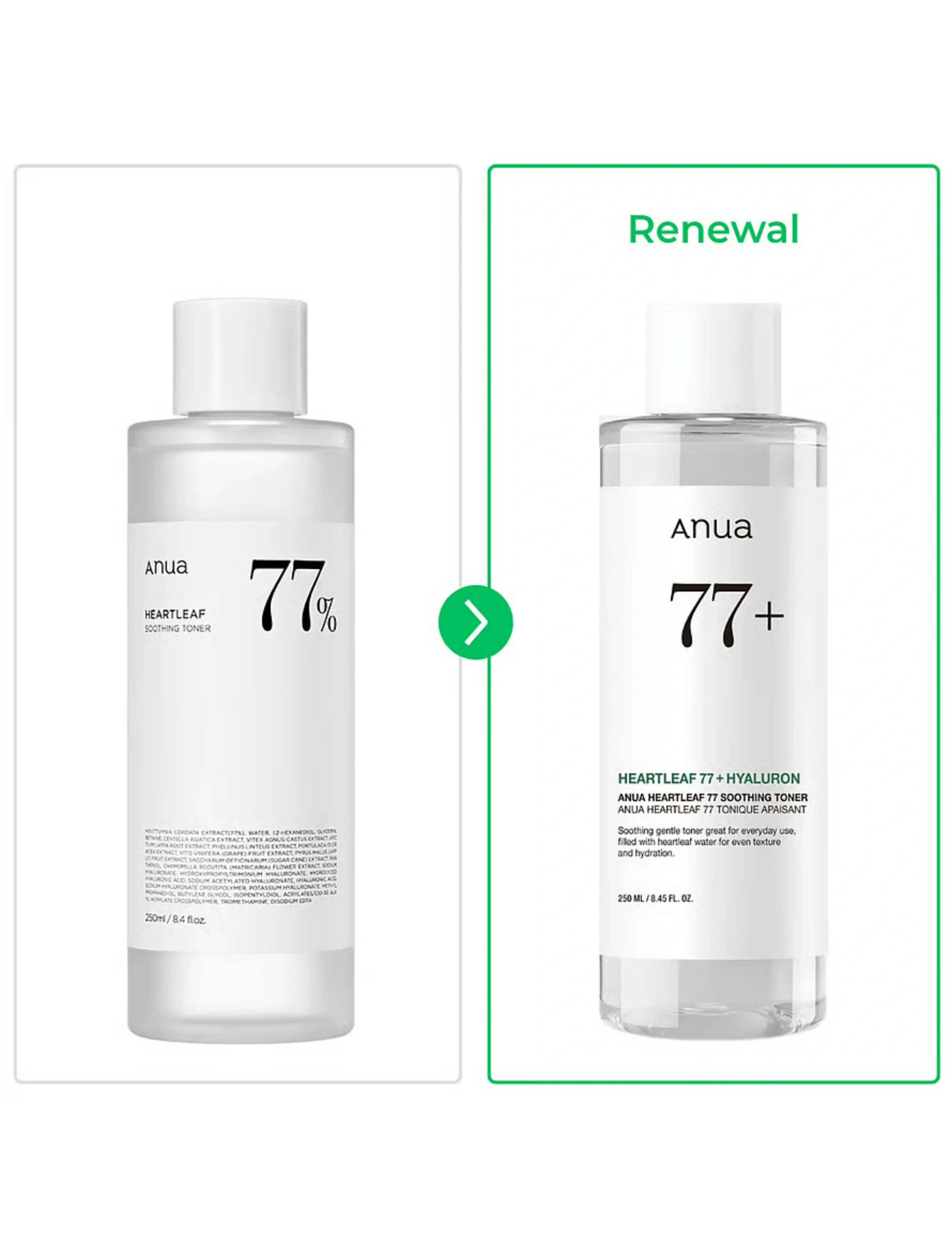 Anua Heartleaf 77% Soothing Toner, 250 ml, Nude, Rensemidler > Tonere, Dame