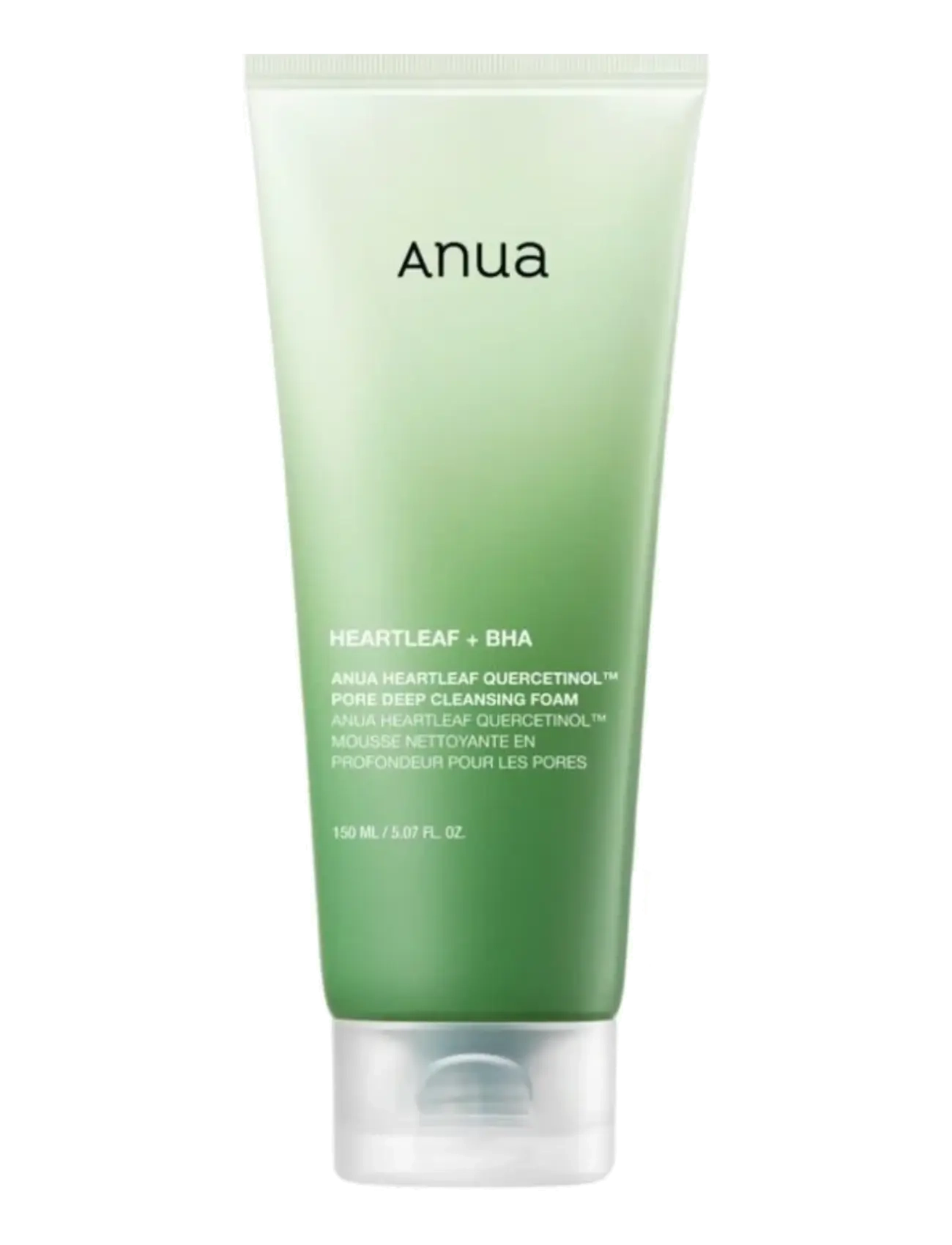 Anua Heartleaf Quercetinol Pore Deep Cleansing Foam, Mousse Cleanser, Nude, Str: 150 ML