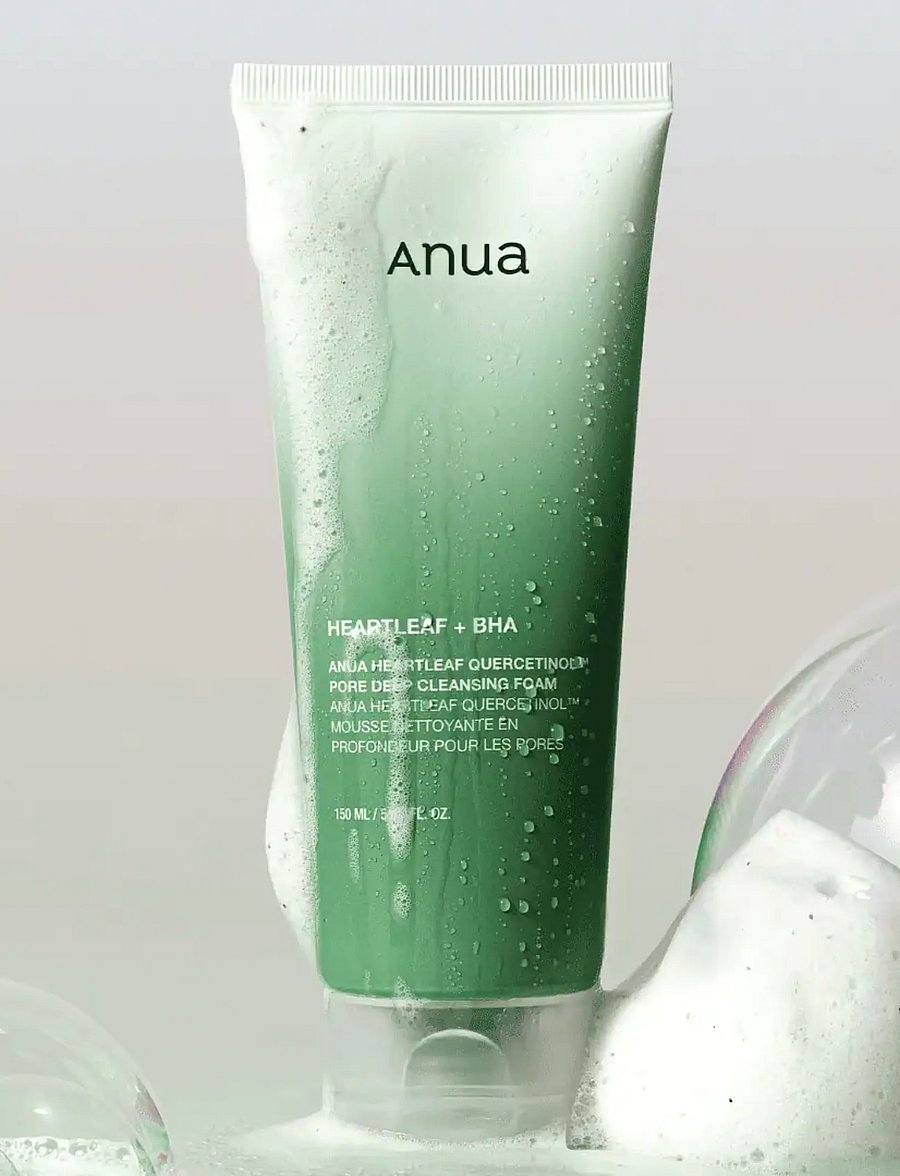 Anua - Heartleaf Quercetinol Pore Deep Cleansing Foam - foaming cleanser - clear - 3