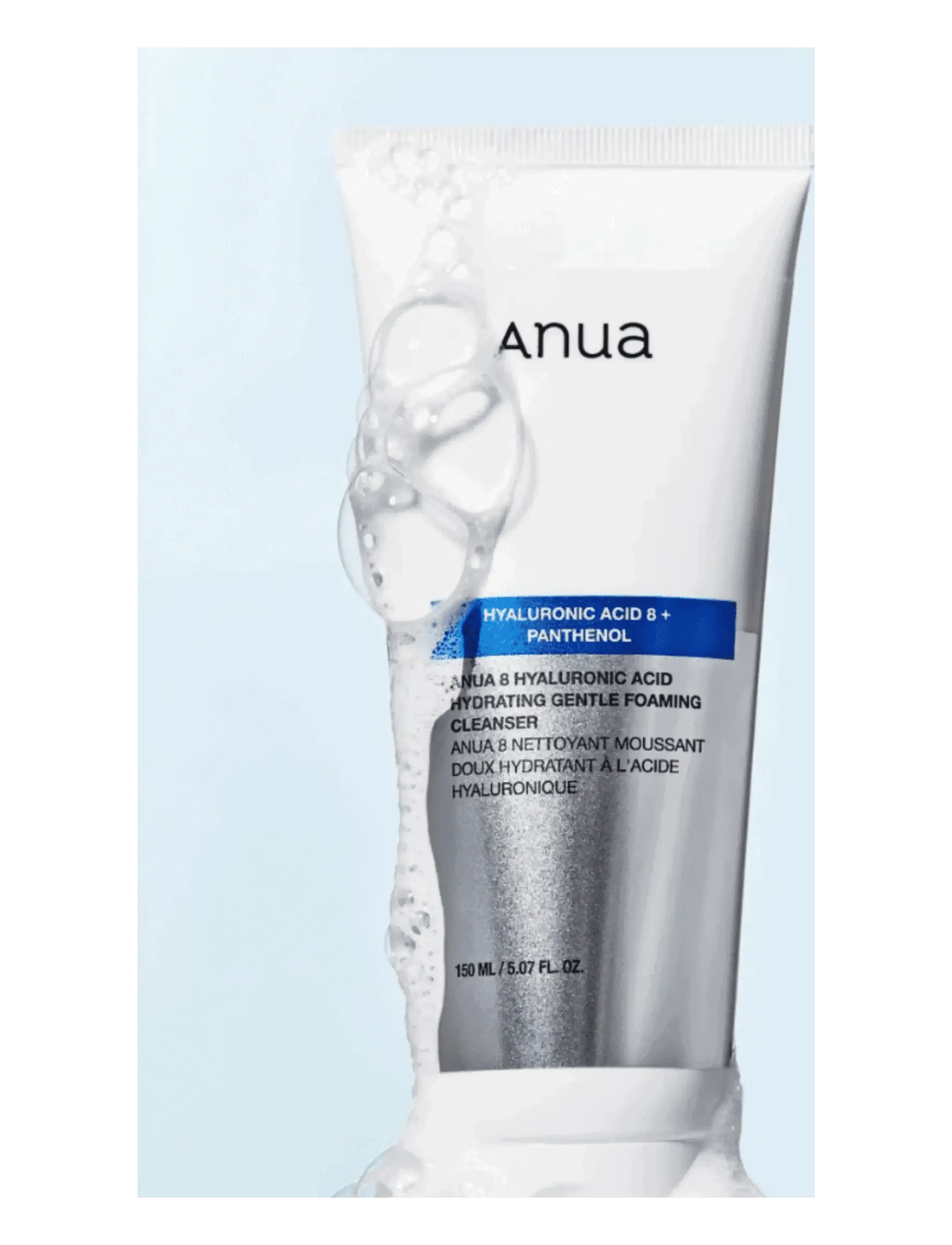 Anua - 8 Hyaluronic Acid Hydrating Gentle Foaming Cleanser - clear - 1