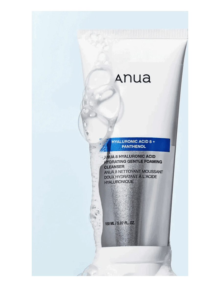 Anua - 8 Hyaluronic Acid Hydrating Gentle Foaming Cleanser - clear - 1