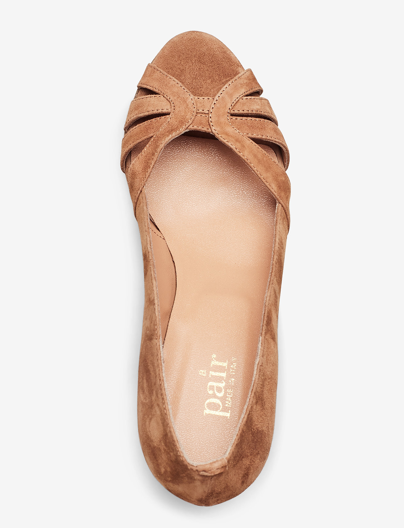 Apair - Open toe pump string - cognac - 3