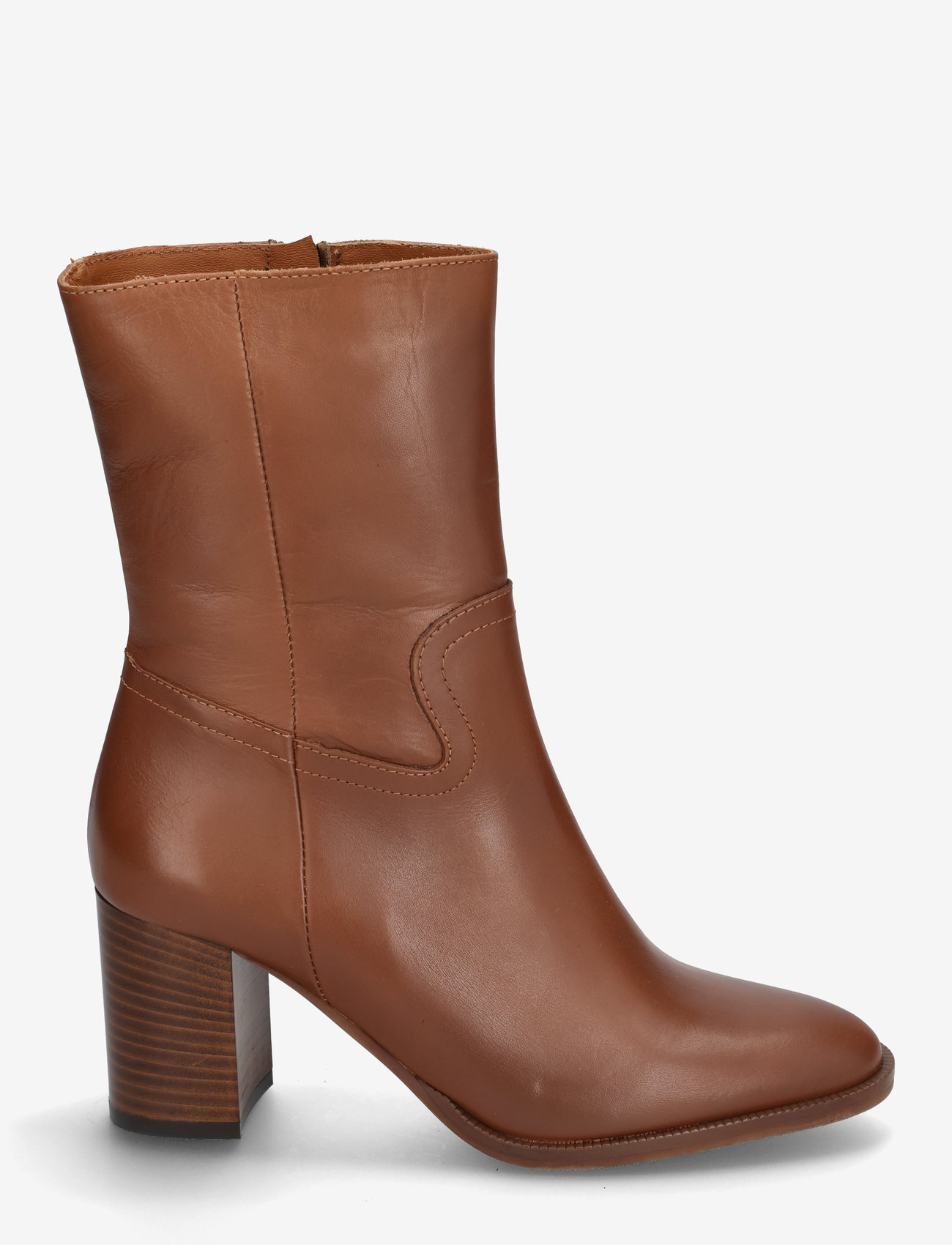 Apair - 3/4 bootie wooden - hohe absätze - cuoio - 1
