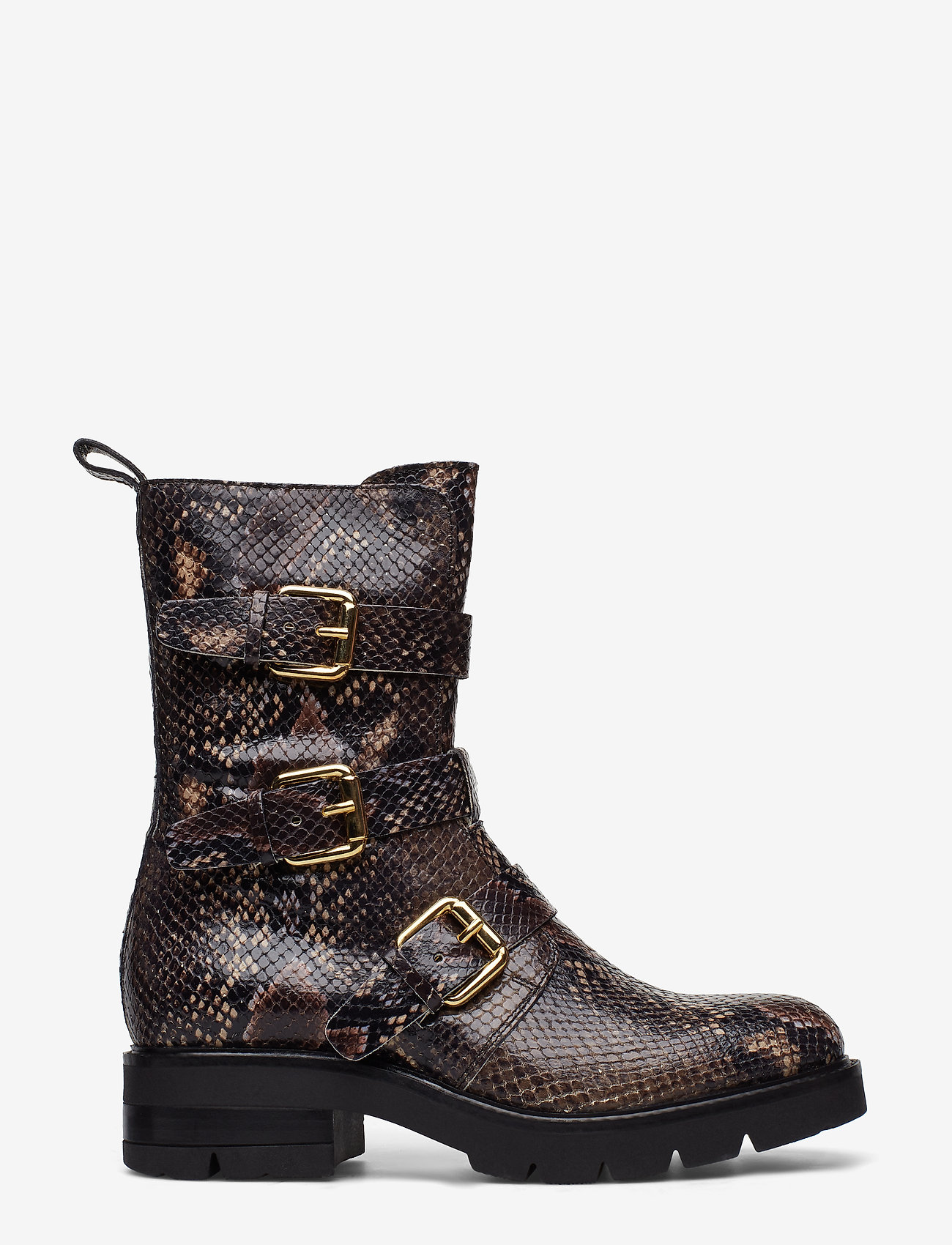 Apair - Classic Biker - brown python print - 1