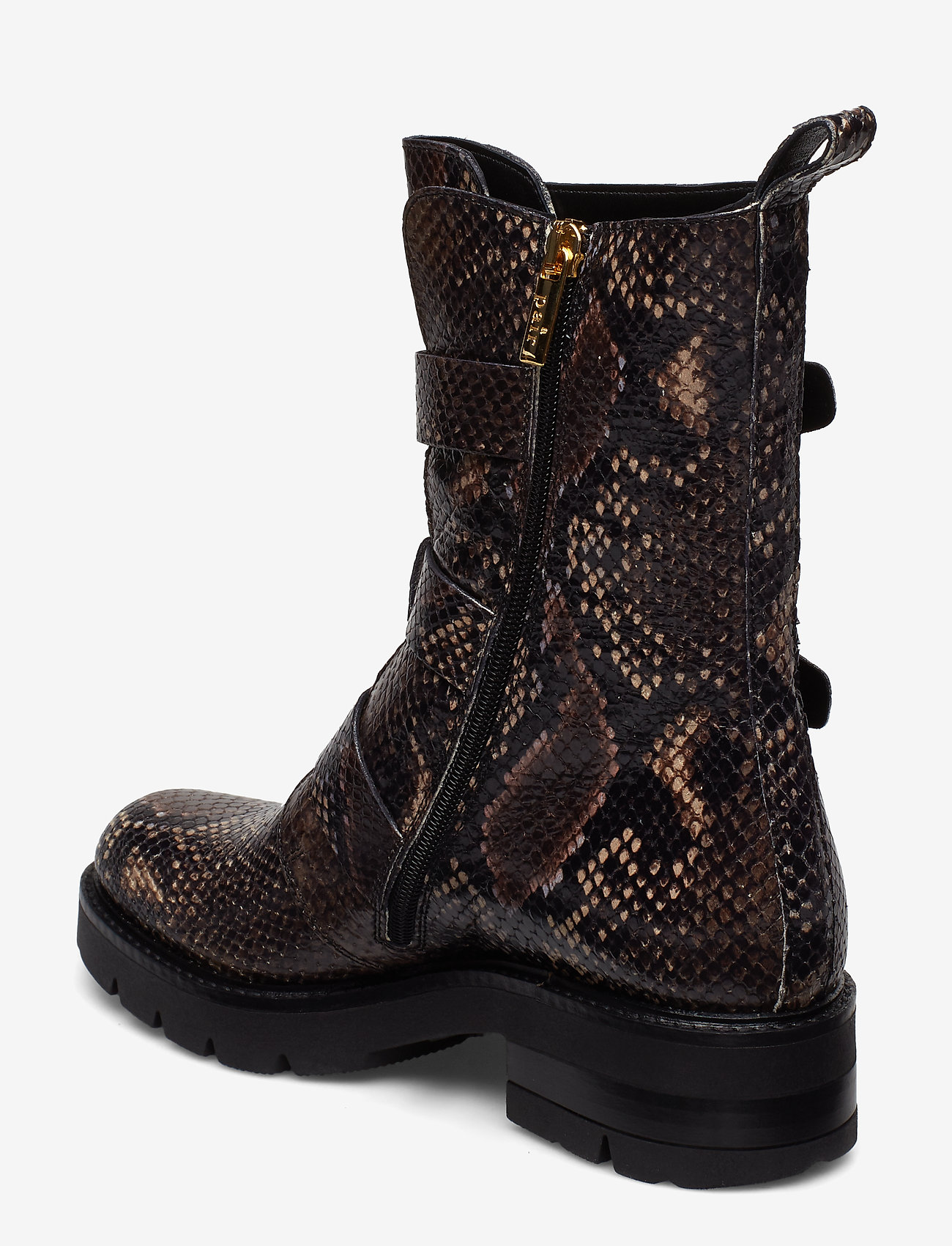 Apair - Classic Biker - brown python print - 2