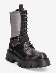 Apair - Mega chunky buckle - laced boots - nero - 0