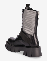 Apair - Mega chunky buckle - laced boots - nero - 2
