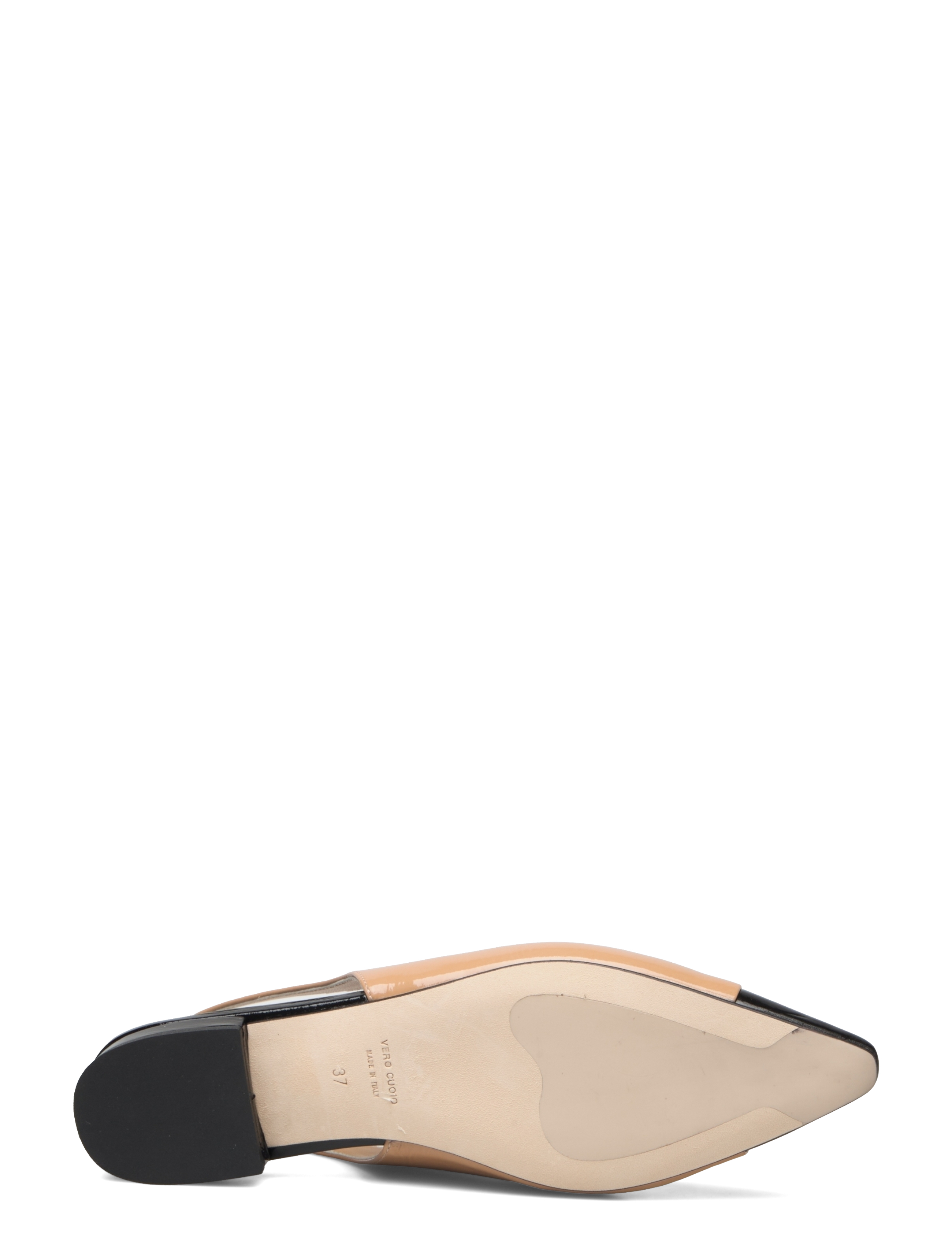 Apair - Pointed sling-back 2 colors - ecru (beige) and nero - 4