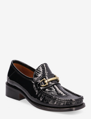 Classic square loafer with buckle - NERO