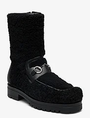 Apair - Teddy boot w/buckle - flat ankle boots - nero - 0