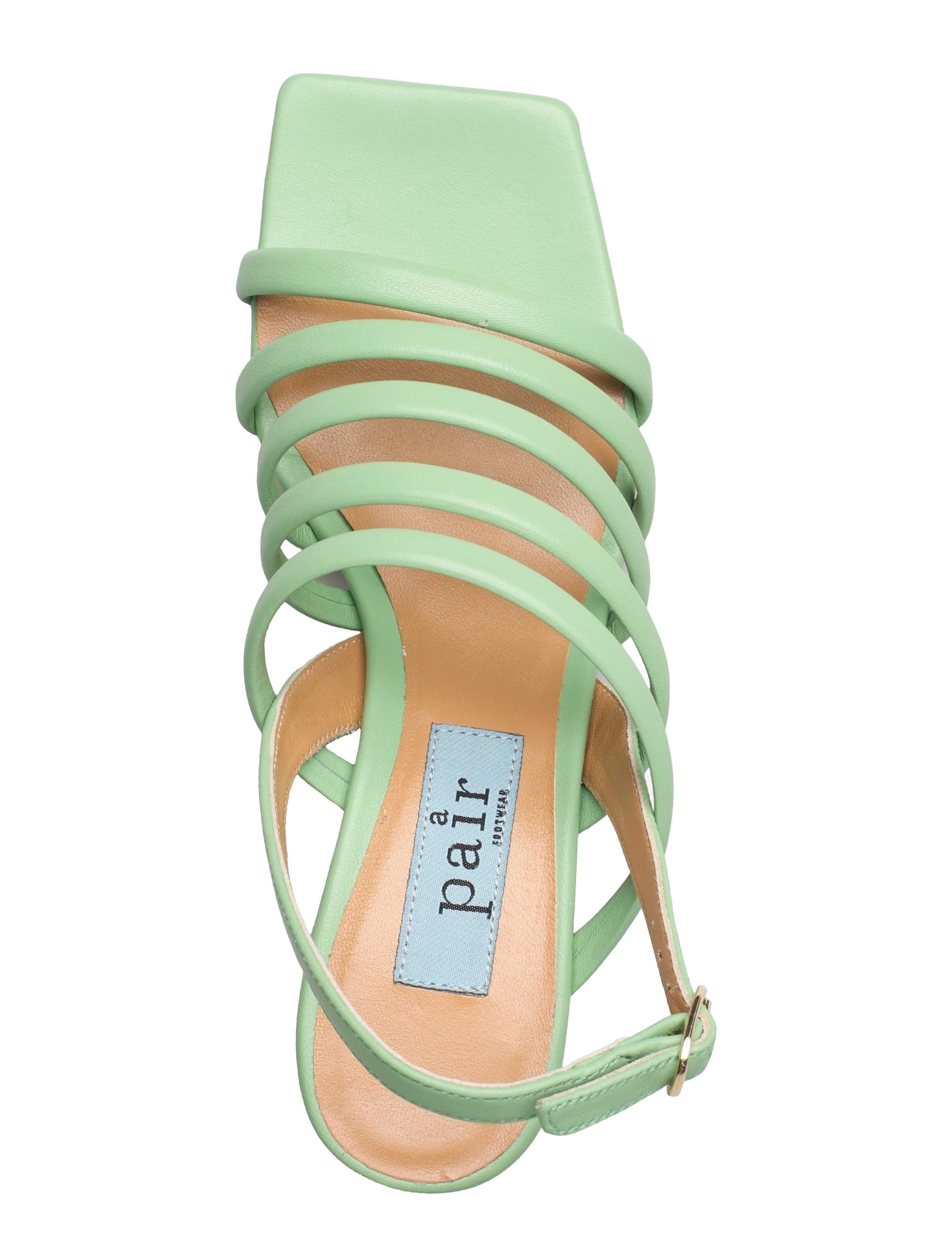 Apair - Multi string low straight heel - 7659 mint - 3