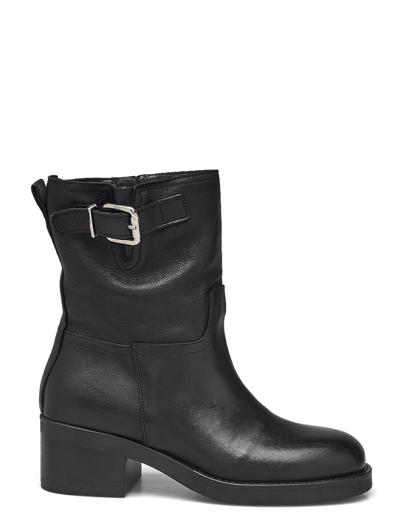 Biker Boots Damen Stiefeletten Mit Absatz Schwarz Leder Damen Stiefeletten Schwarz Rieker Leder Stiefelette Rieker Biker