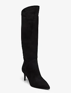 Long shaft straight low stilletto boot, Apair