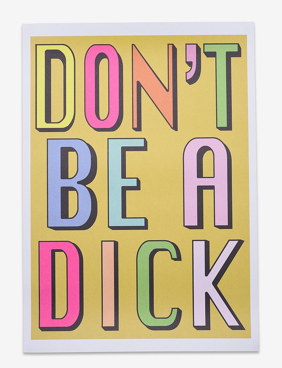 Aparte Works - Aparte x Hannah Carvell - Don't be a Dick - multi - 0