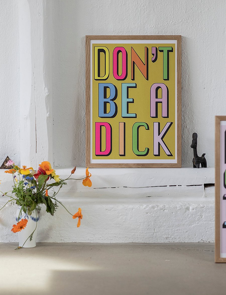 Aparte Works - Aparte x Hannah Carvell - Don't be a Dick - multi - 1