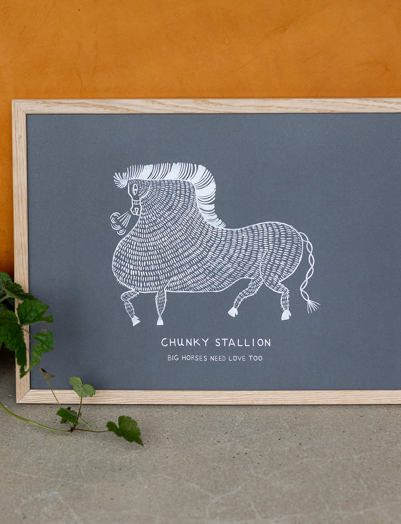 Aparte Works X Llew Mejia Chunky Stallion, 50X70 cm, Posters, Mehrfarbig/gemustert - Animals, Homeware