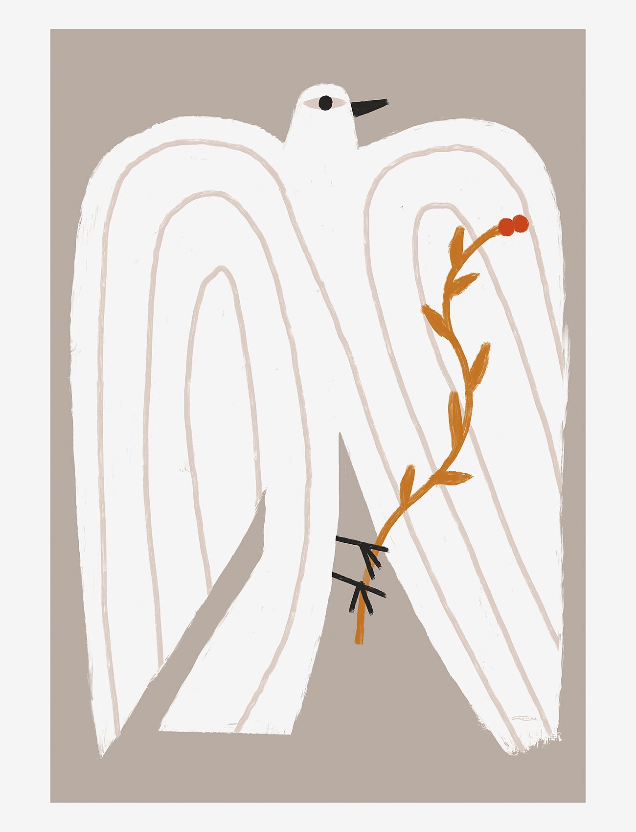 Aparte Works - Aparte x Matías Larraín - Nesting Bird - beige - 0