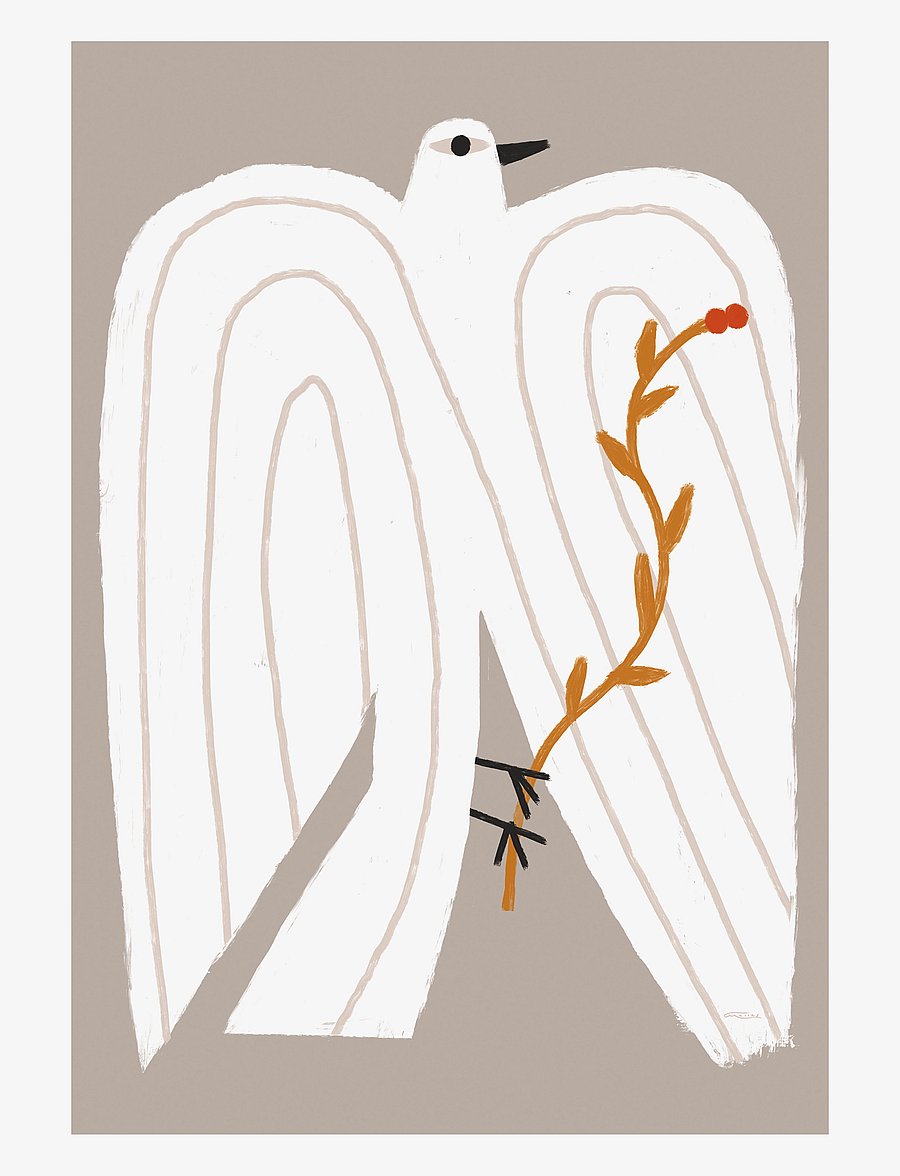 Aparte Works - Aparte x Matías Larraín - Nesting Bird - beige - 0