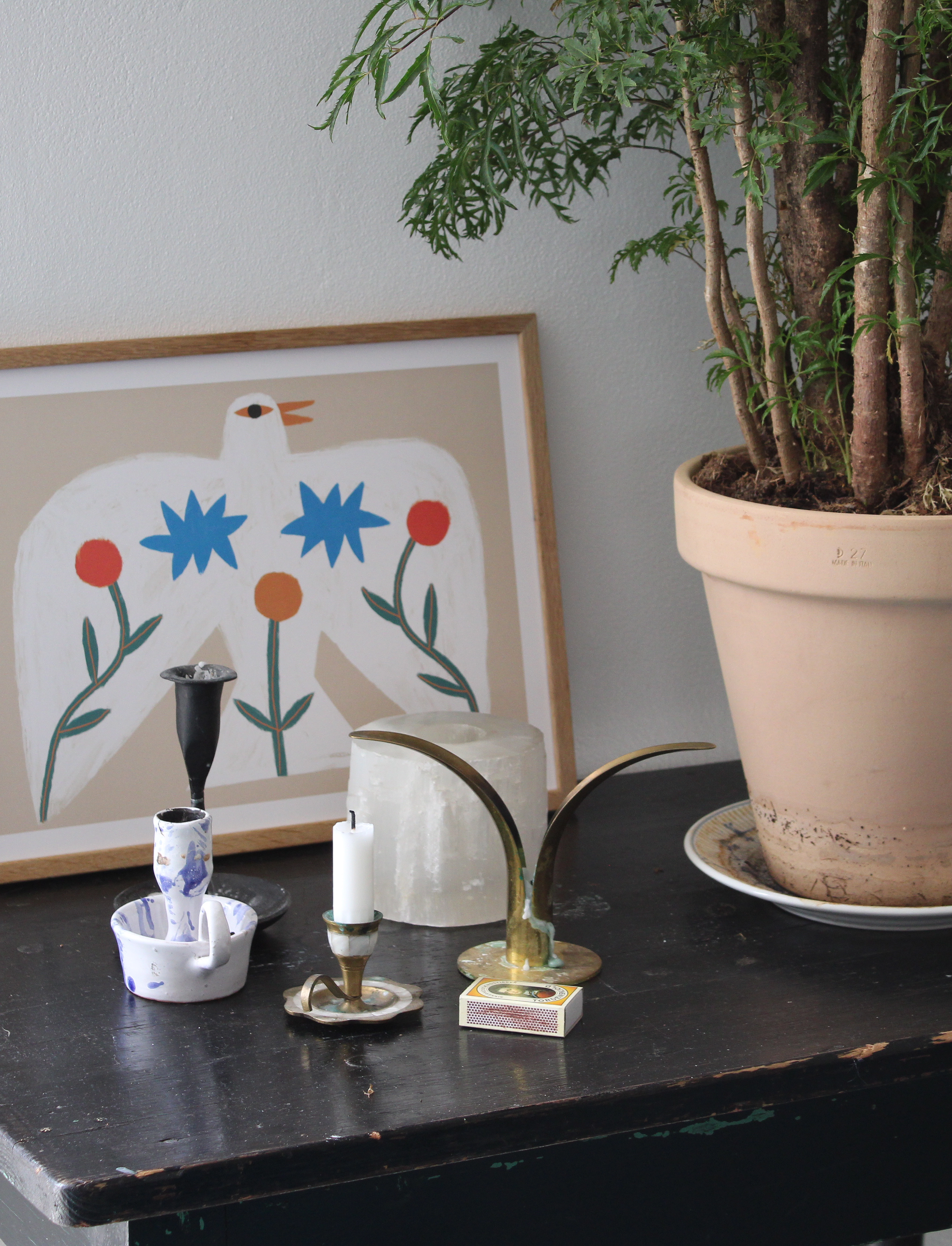 Aparte Works - Aparte x Matías Larraín - Totem Bird - beige - 1
