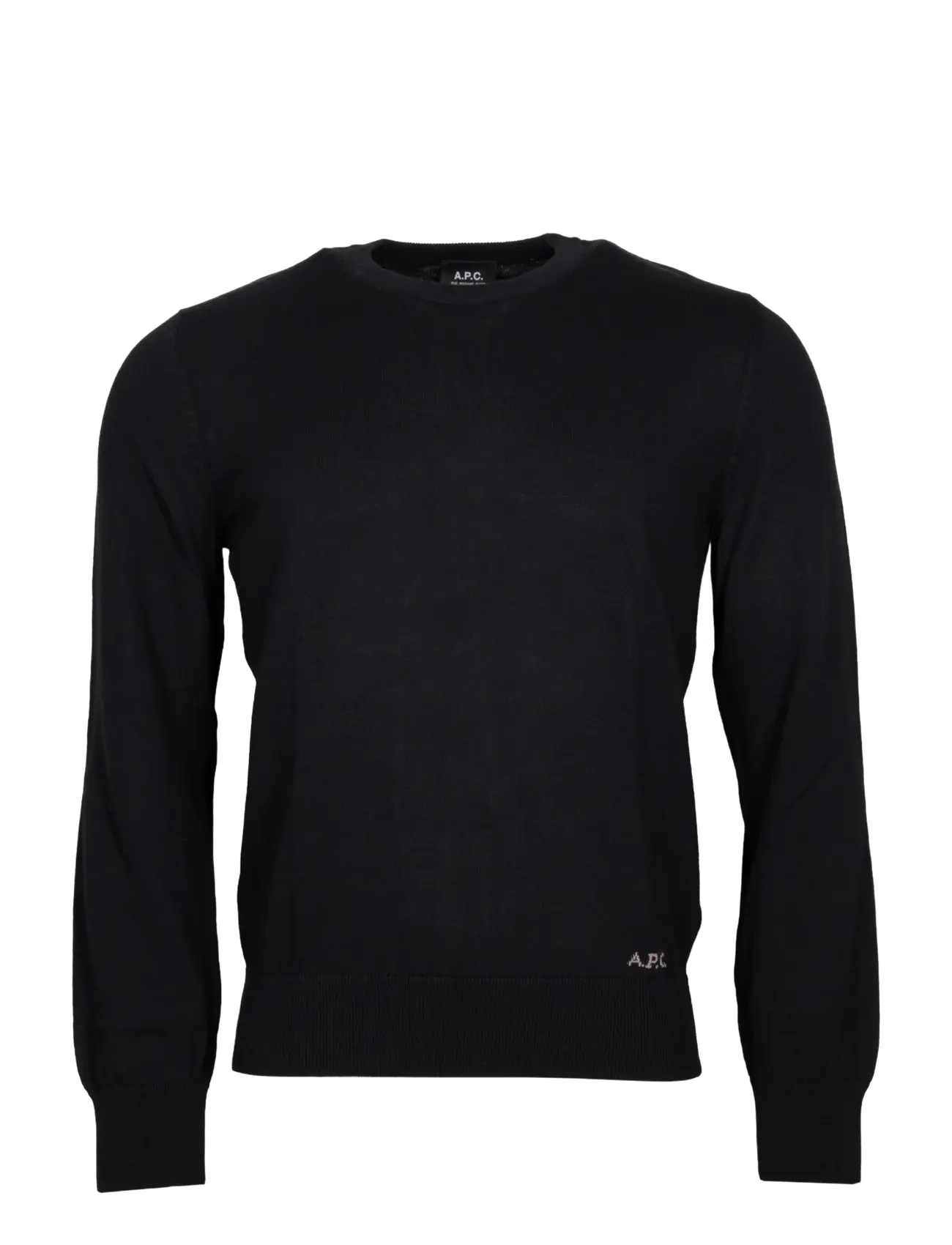 A.P.C. Logo crew-nwck Sweater - Autumn deals - BLACK / black