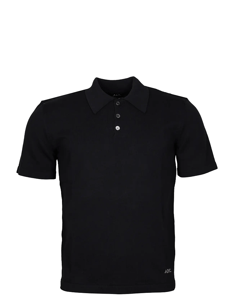 A.P.C. - Short-sleeve Polo Shirt - kortærmede poloer - black - 0