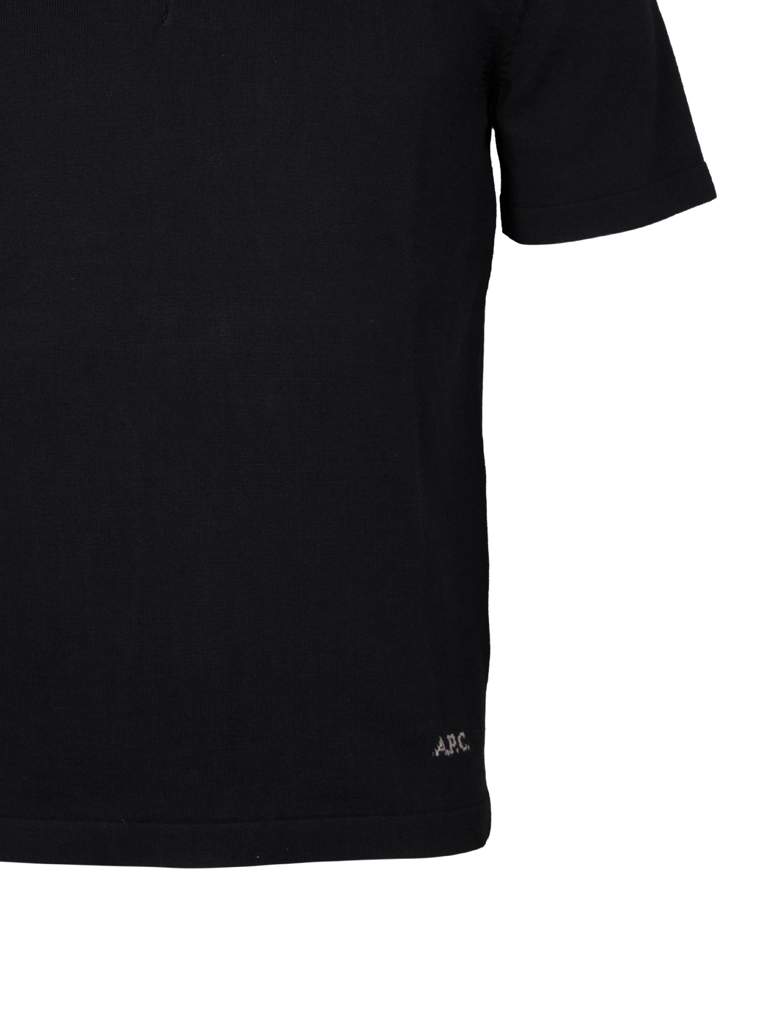 A.P.C. - Short-sleeve Polo Shirt - krótki rękaw - black - 2